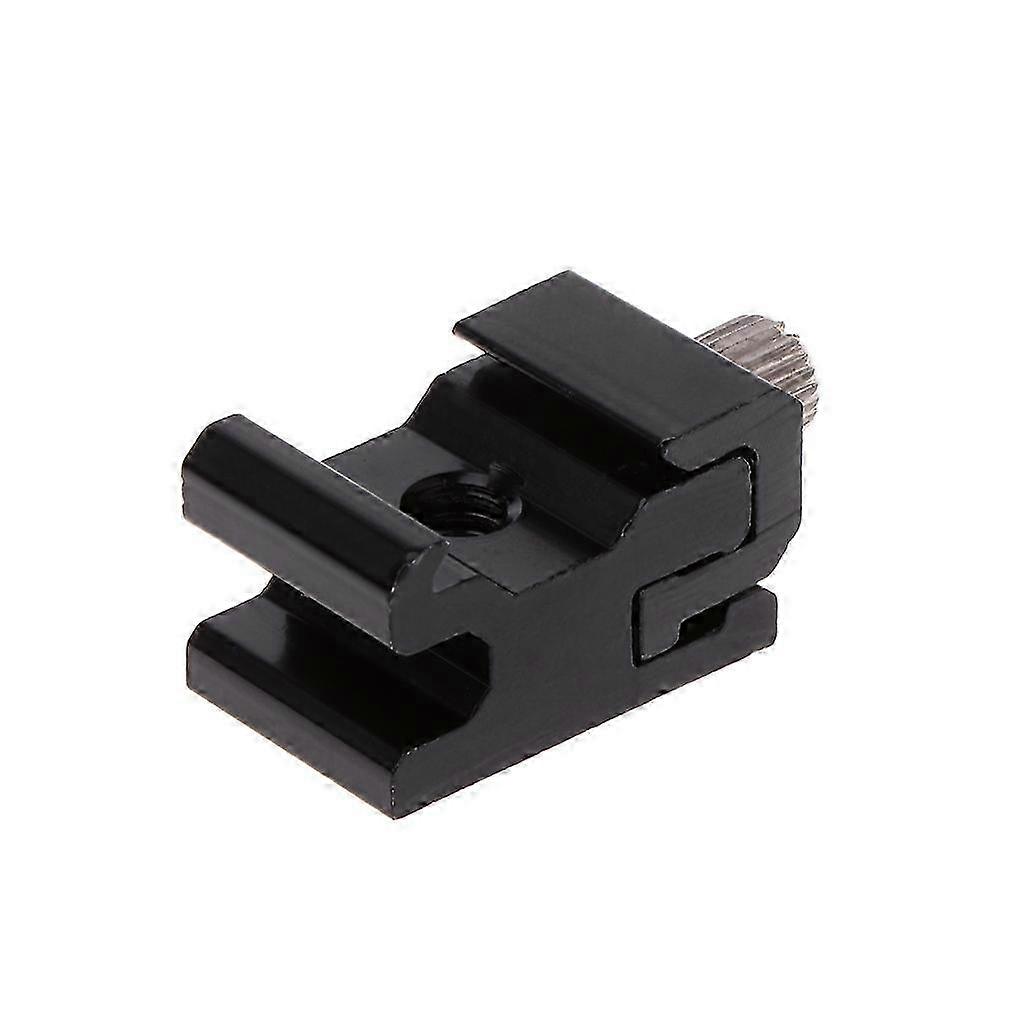 Hot Shoe Flash Bracket Mount Adapter, Camera Accessory with Clamping Lock & 1/4" Tripod Screw Thread