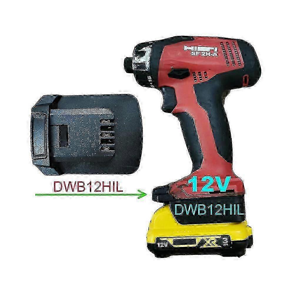 25-26 For DeWalt DCB120 12V lithium battery converter adapter to Hilti 12V SF 2-A batteries power tools - JA