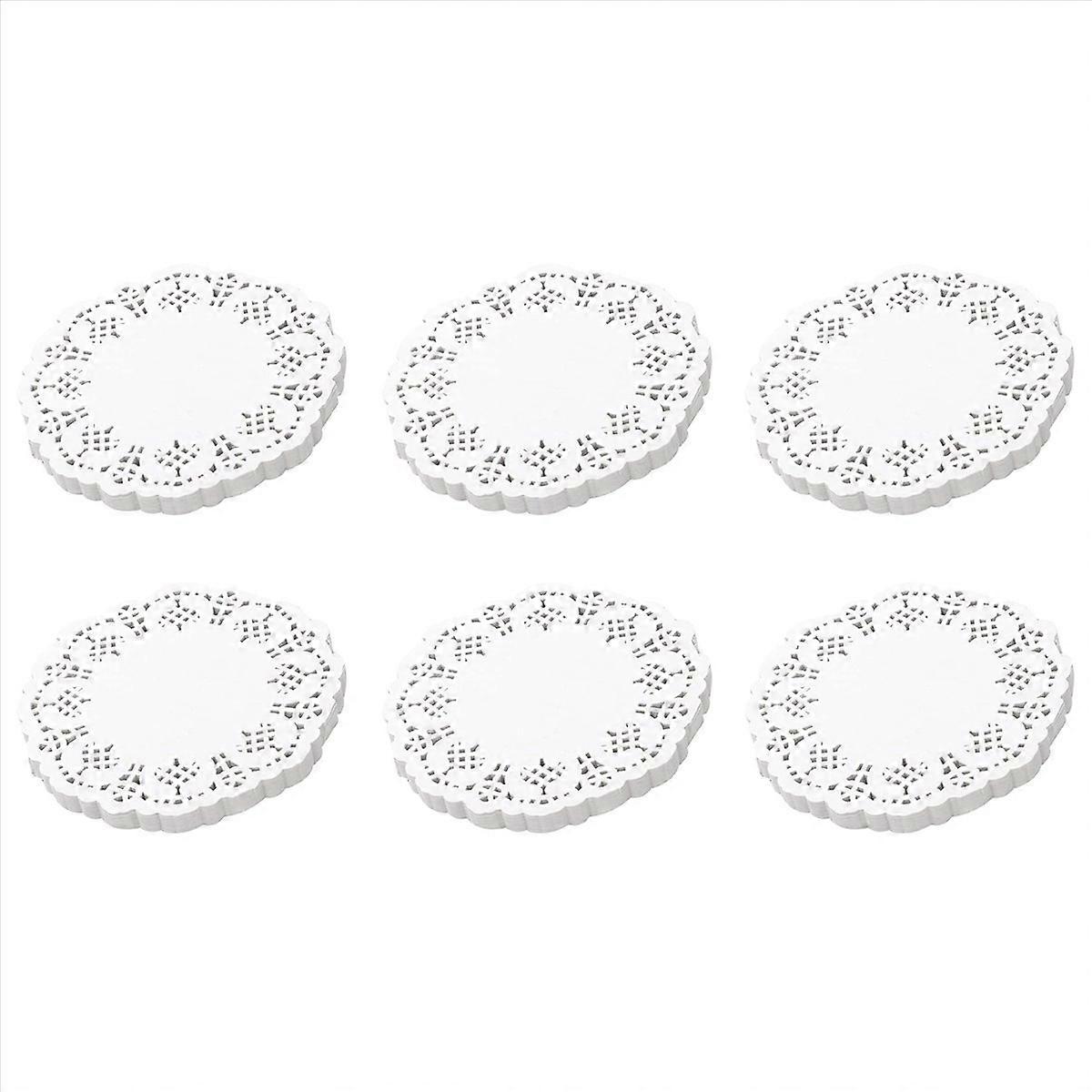 Lace Doilies Paper 100 Pcs,4.5 inch Liners for Cake,Tableware Display