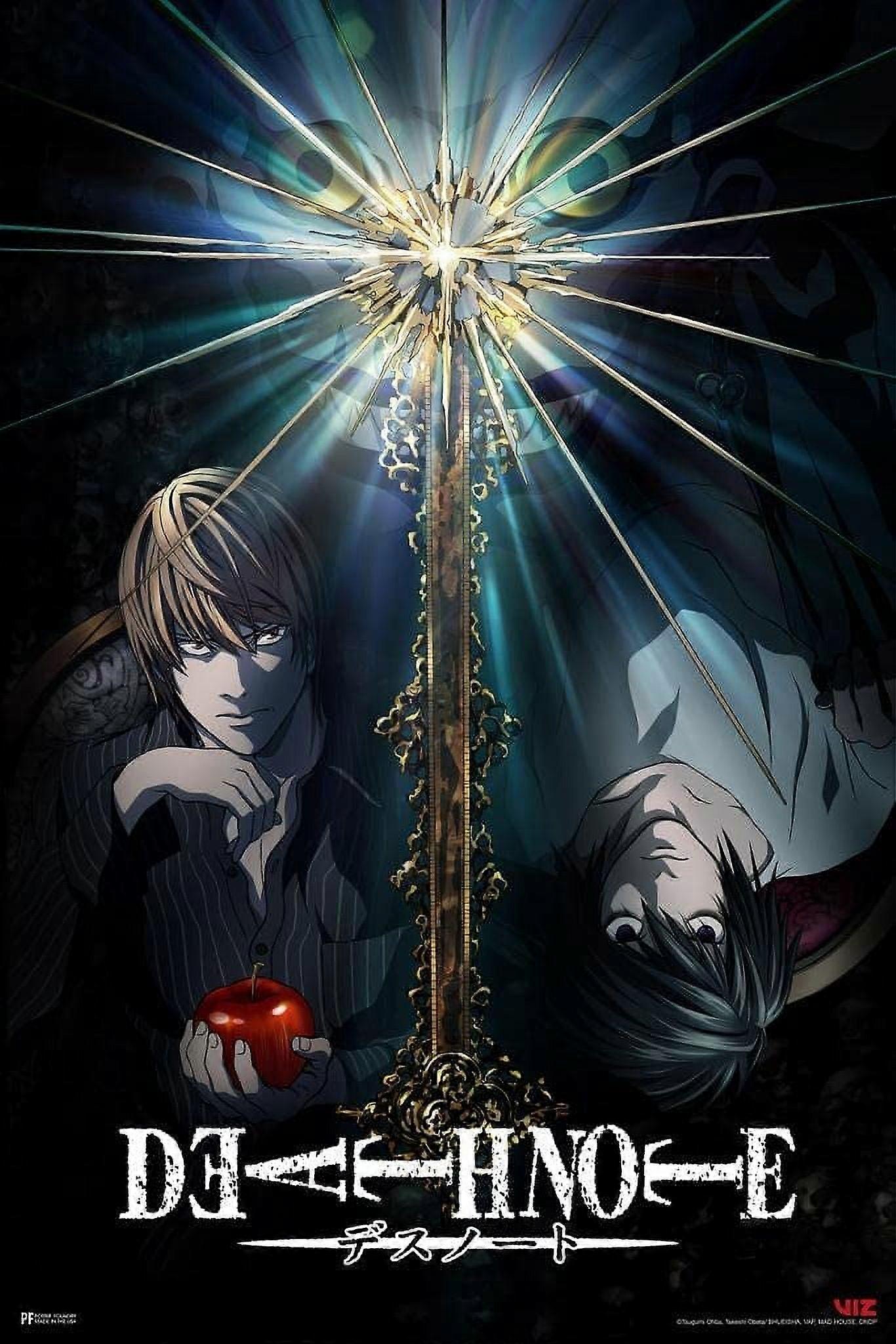 Affiche murale imprimée Death Note Light Yagami Anime Merch