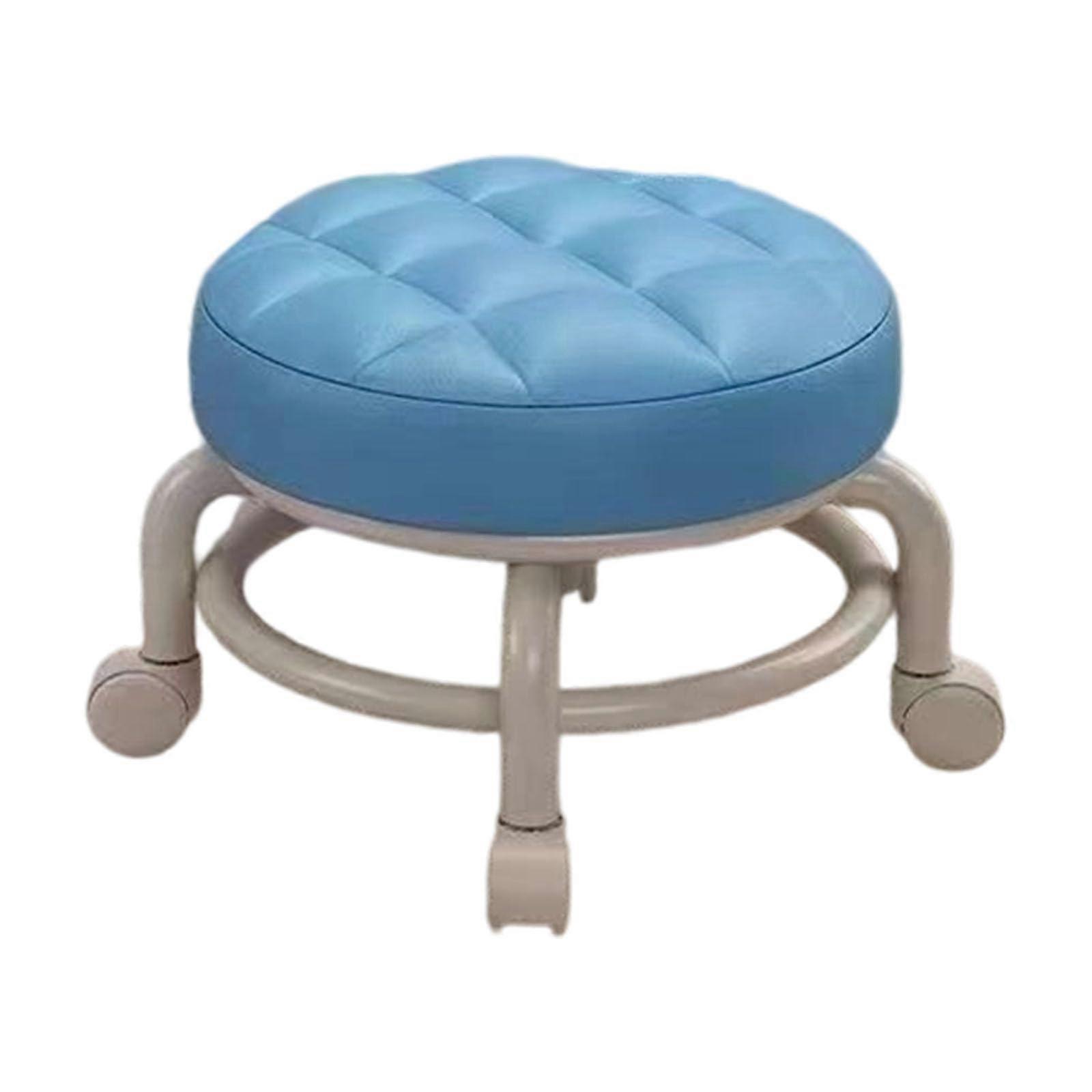 Ergonomic Kids Rotating Seat With Base For Learning Walk Balance Development Household Use Blue Multifunctional Stool