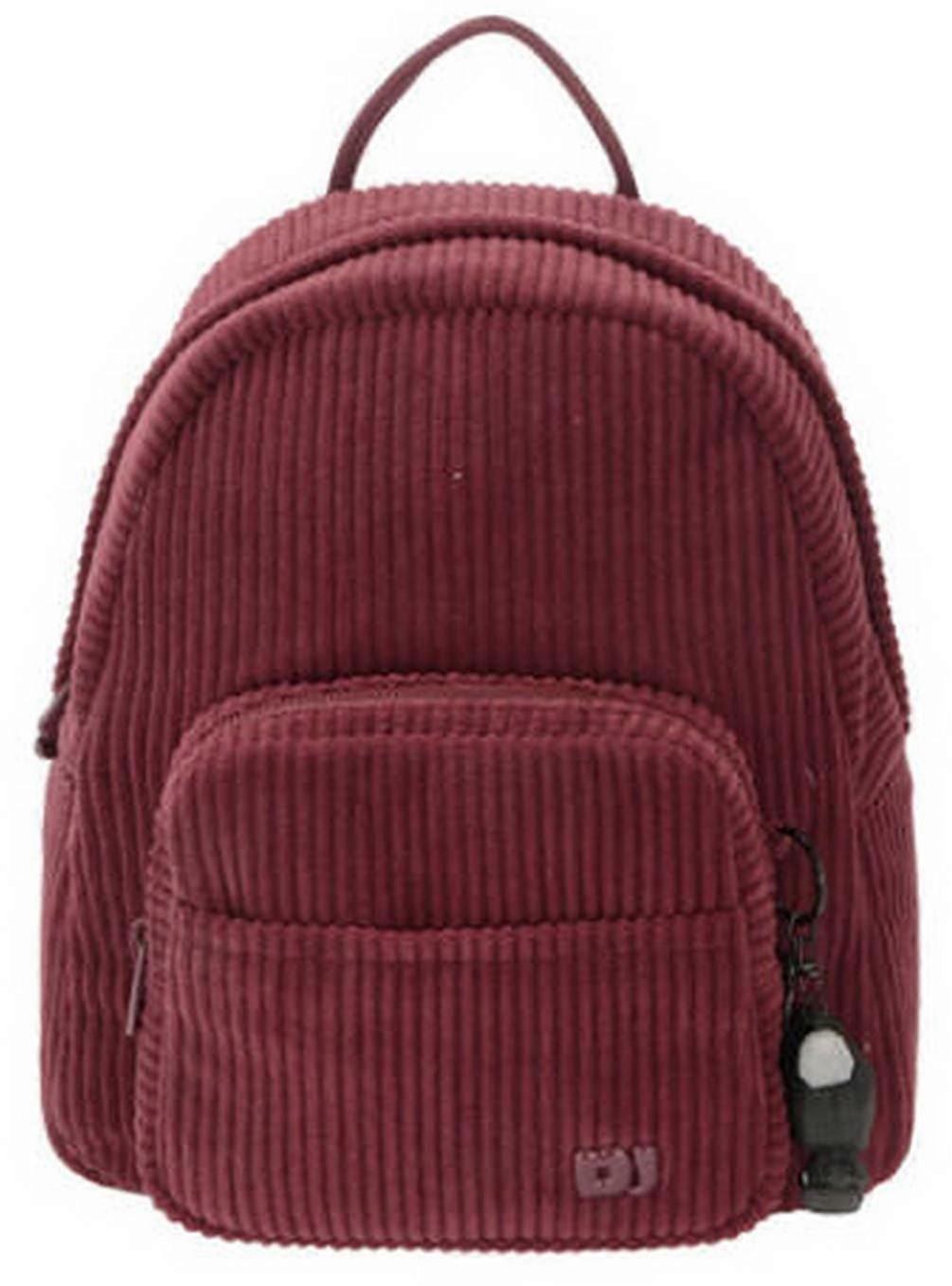 David Jones Corduroy Backpack - Windsor Wine Burgundy