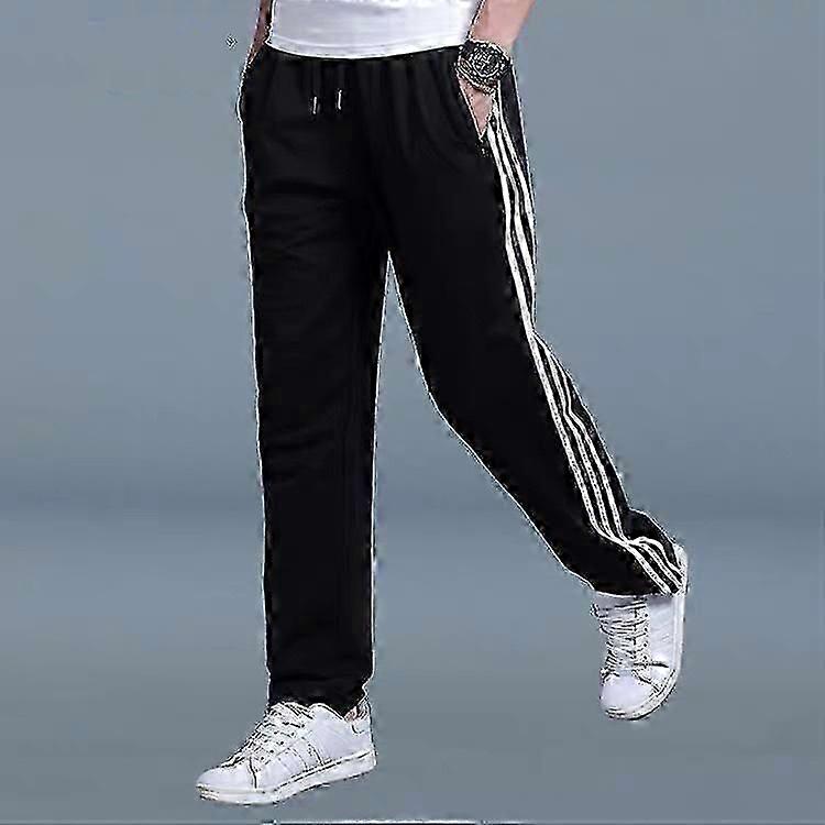 Relaxed Fit Men's Straight Leg Sweatpants for Extra-Large Sizes Perfect for Everyday and College Attire