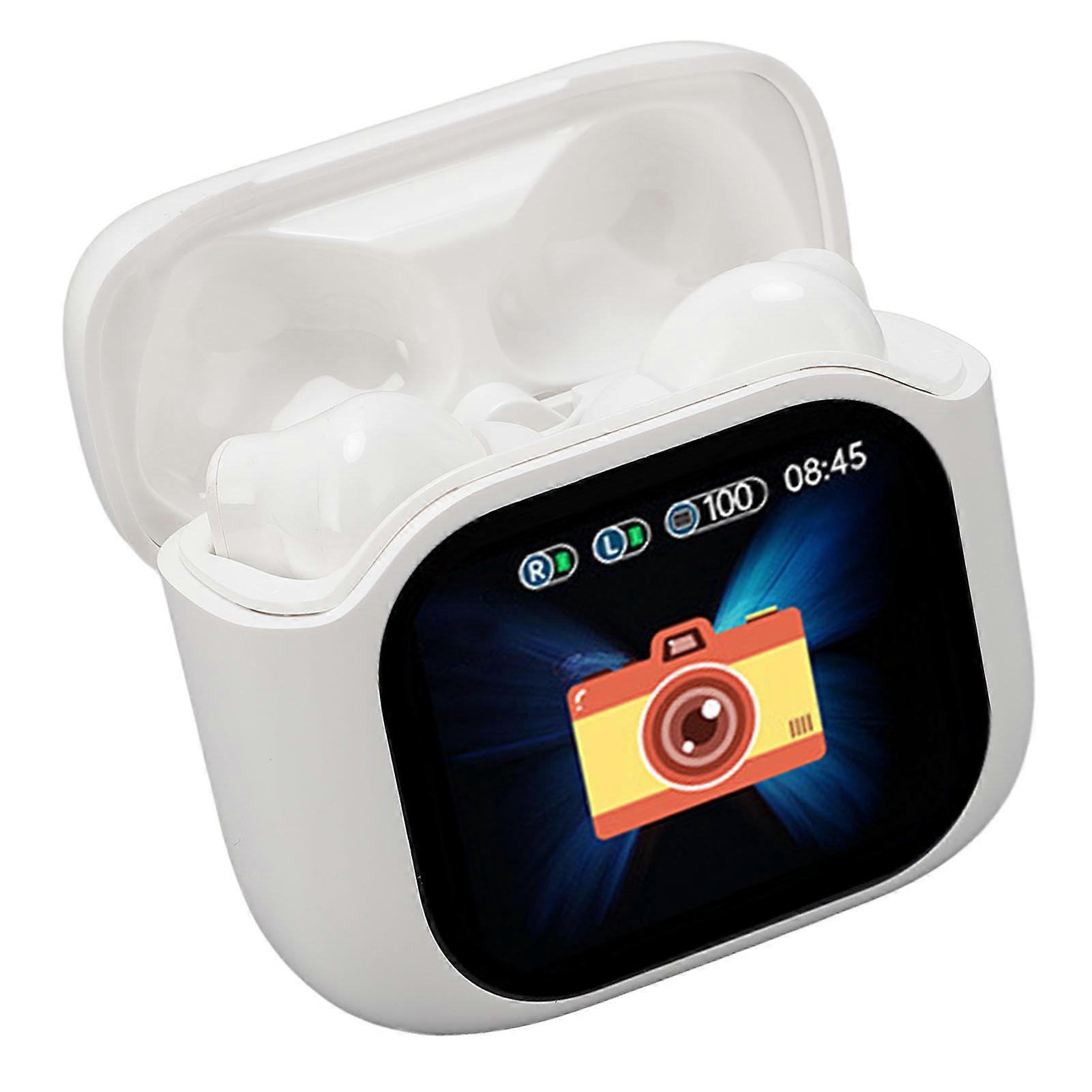 Wireless Bluetooth Headphones Color Screen Control Noise Cancelling Stereo Sound Bluetooth Earbuds for Smartphone Laptop 