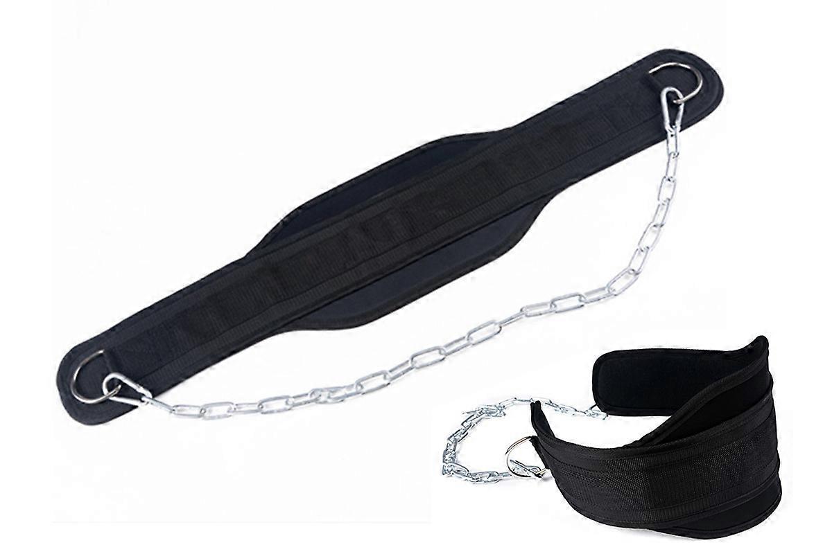 Dip Belt with Chain for Weightlifting Pull Ups Dips Training Fitness