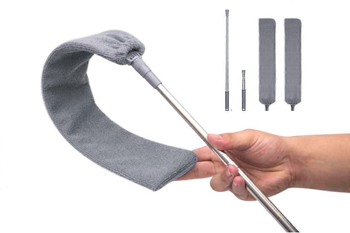 Handle Retractable Gap Dust Cleaner Cleaning Tool With Microfiber Dusting