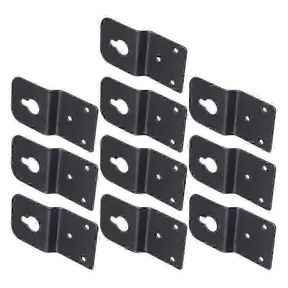 10 Pieces Metal Hooks Ceiling Hooks Heavy Duty Hanger Plate Speaker Metal Stand Speaker Hanger Plate Connector