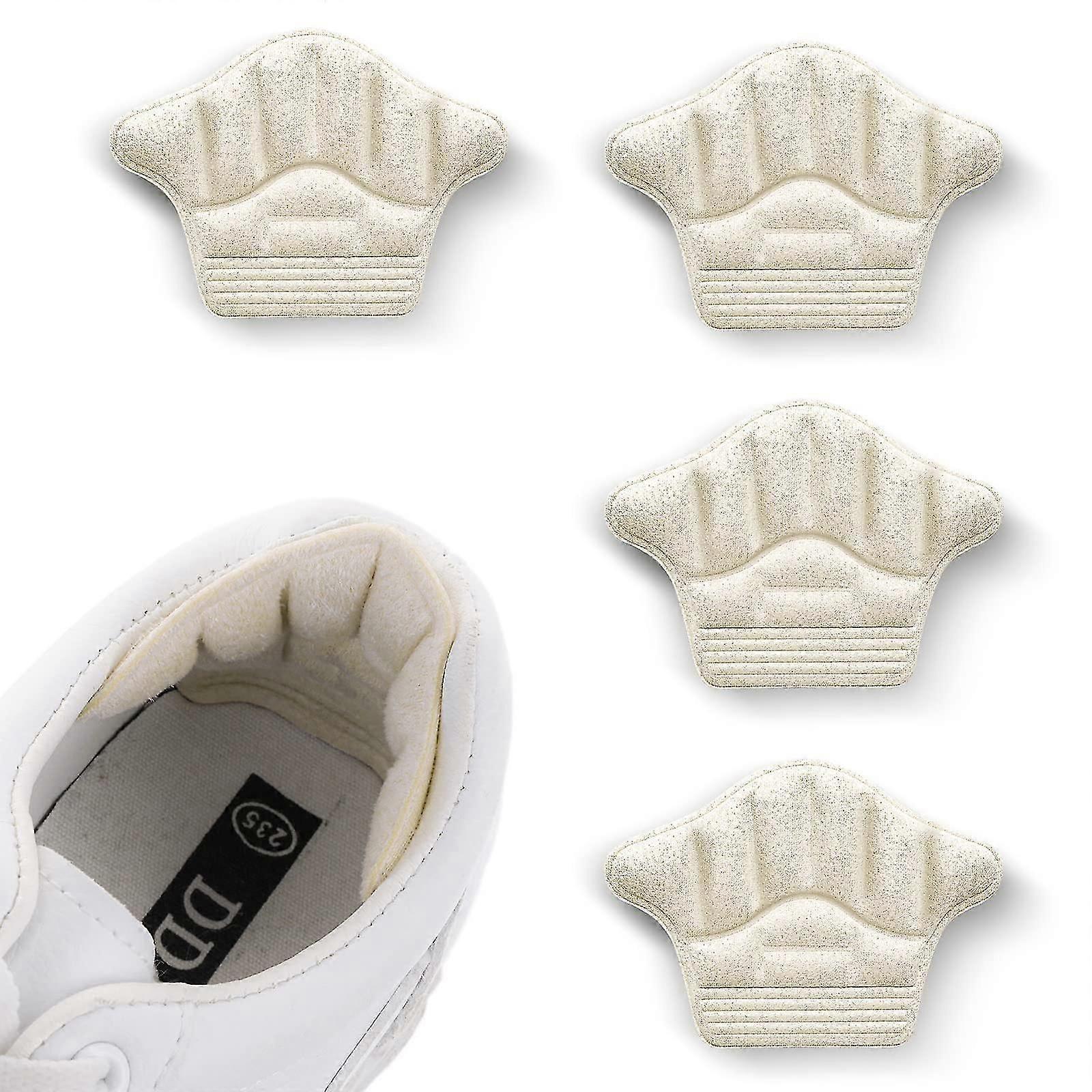 2 Pairs Heel Grips For Loose Shoes, Heel Cushion Pads No-slip Shoe Inserts Liner For Blisters Self-adhesive Heel Protector