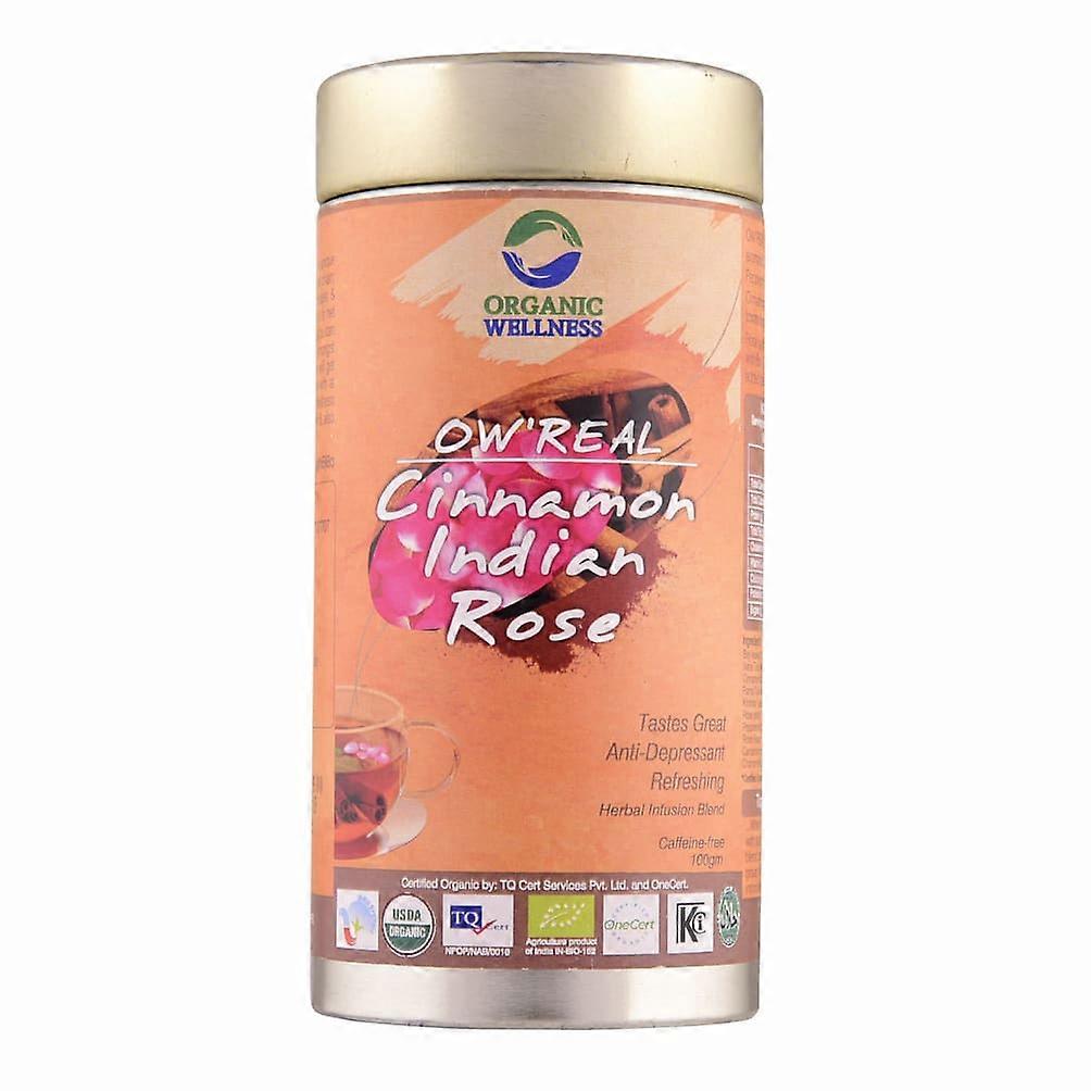 Чай с Корицей и Индийской розой (100 г), Cinnamon Indian Rose Tea,  Organic Wellness