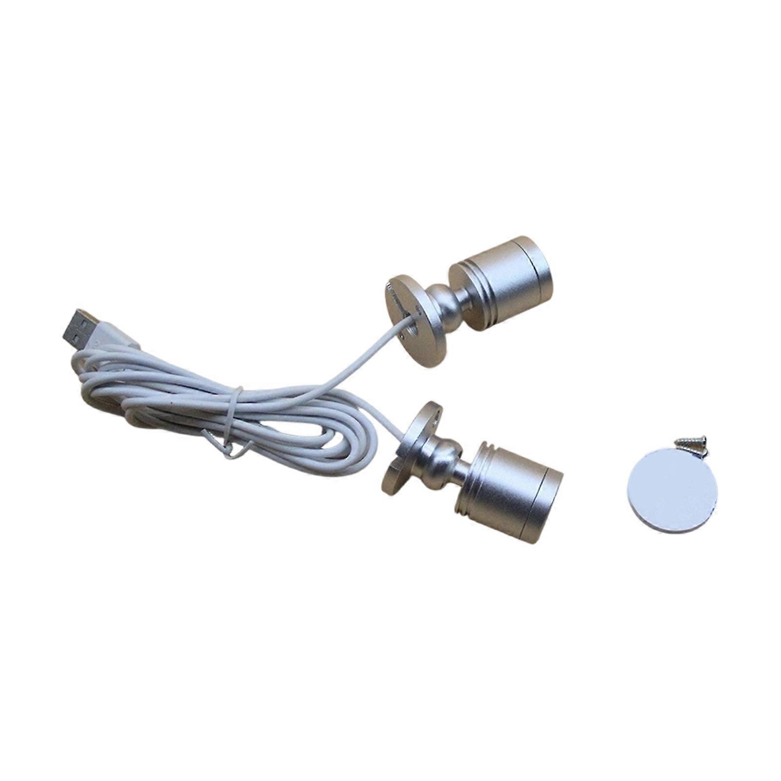 Accuracy Concentration LED Cabinet Light Aluminum Mixture Building USB Connection For Retail Display Lighting  silver