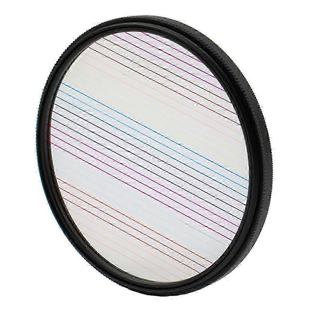 Rainbow/Blue Streak Effect Filter-77/82mm Circular Lens Brushed Flare Filter