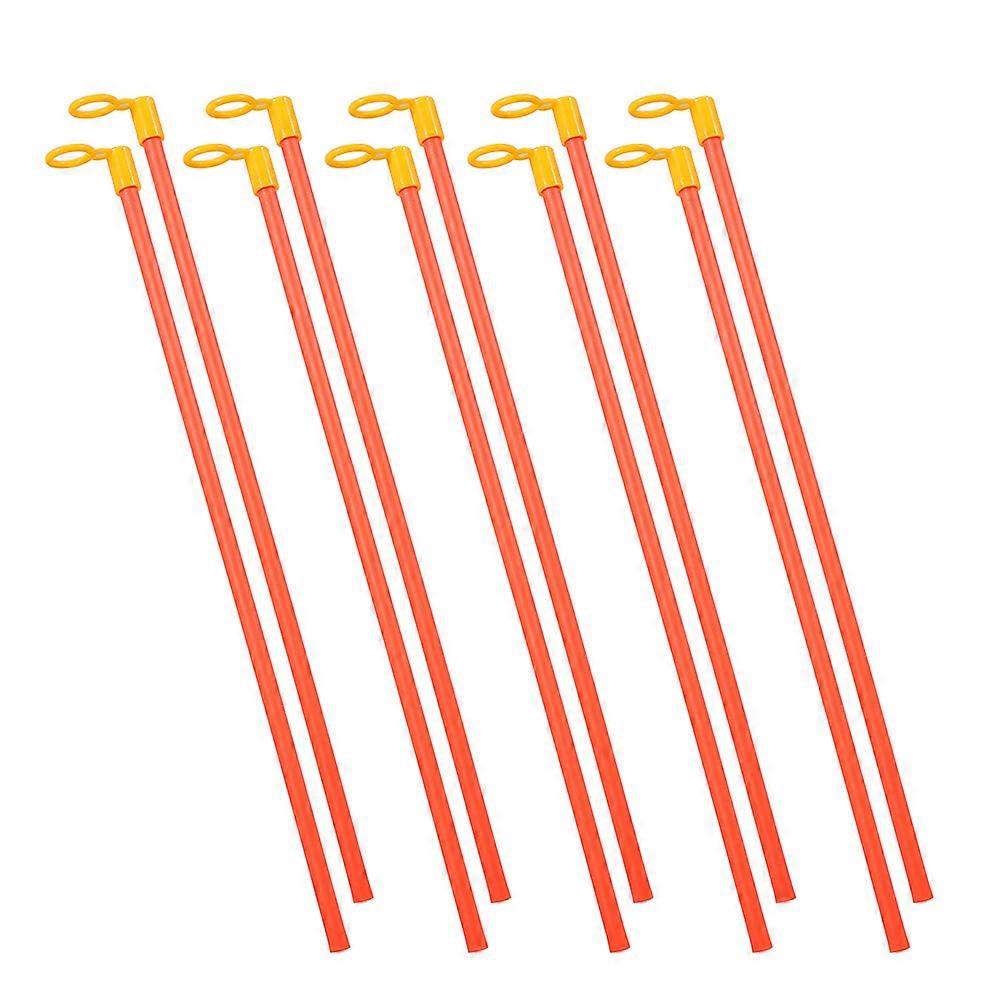 Handheld Lamp Stick Lantern Making Accessory for DIY Use 20Pcs Red Plastic Poles