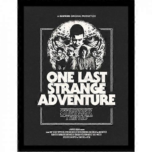 Stranger Things 5 One Last Strange Adventure Framed Poster