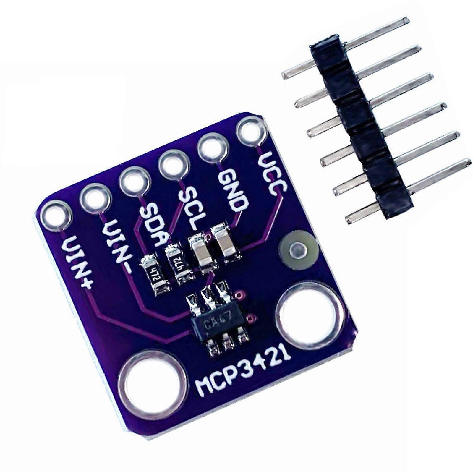 1Set MCP3421 I2C SOT23 6 ADC Module MCP3421A0T For Precise Data Acquisition And Analysis Multicolor