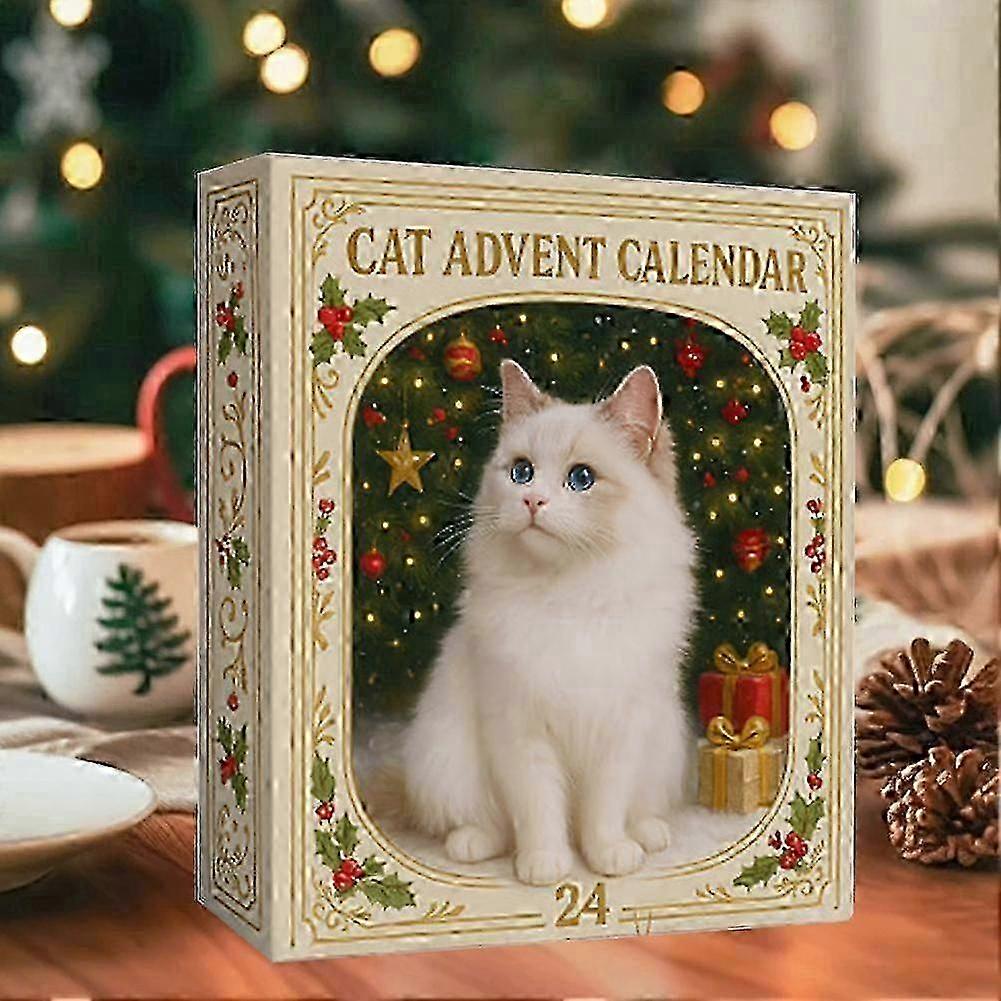 Cat Advent Calendar 2025 Decor Cat Advent Calendar Set For Christmasvacation