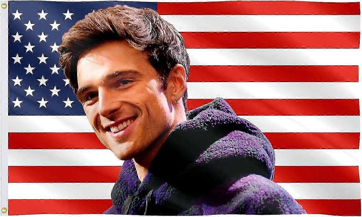 Jacob Elordi Mode drapeau américain A-3531