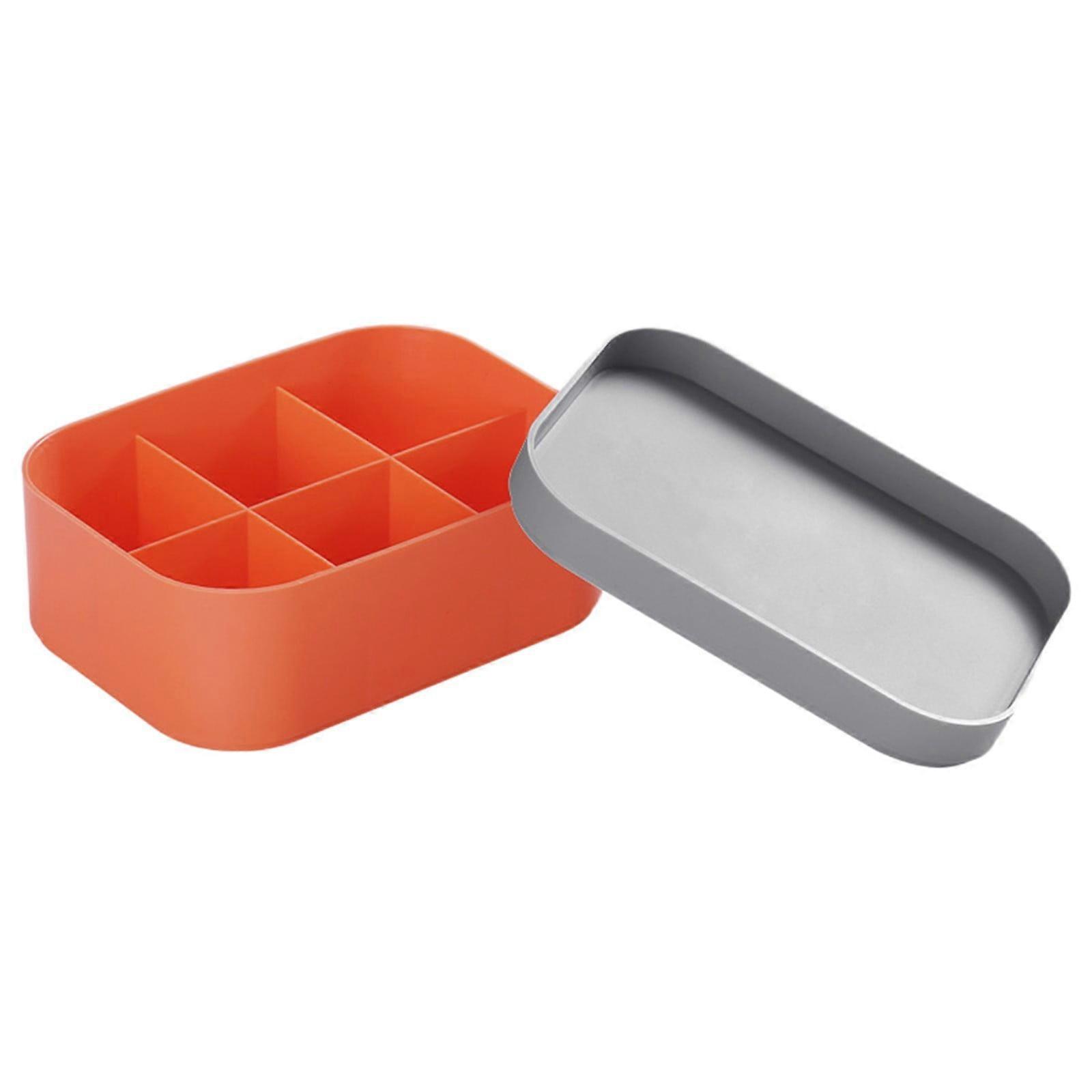6-Compartment Storage Box, Large Capacity Desktop Organizer for Cosmetics, Jewelry, Masks - Good Storage Solution