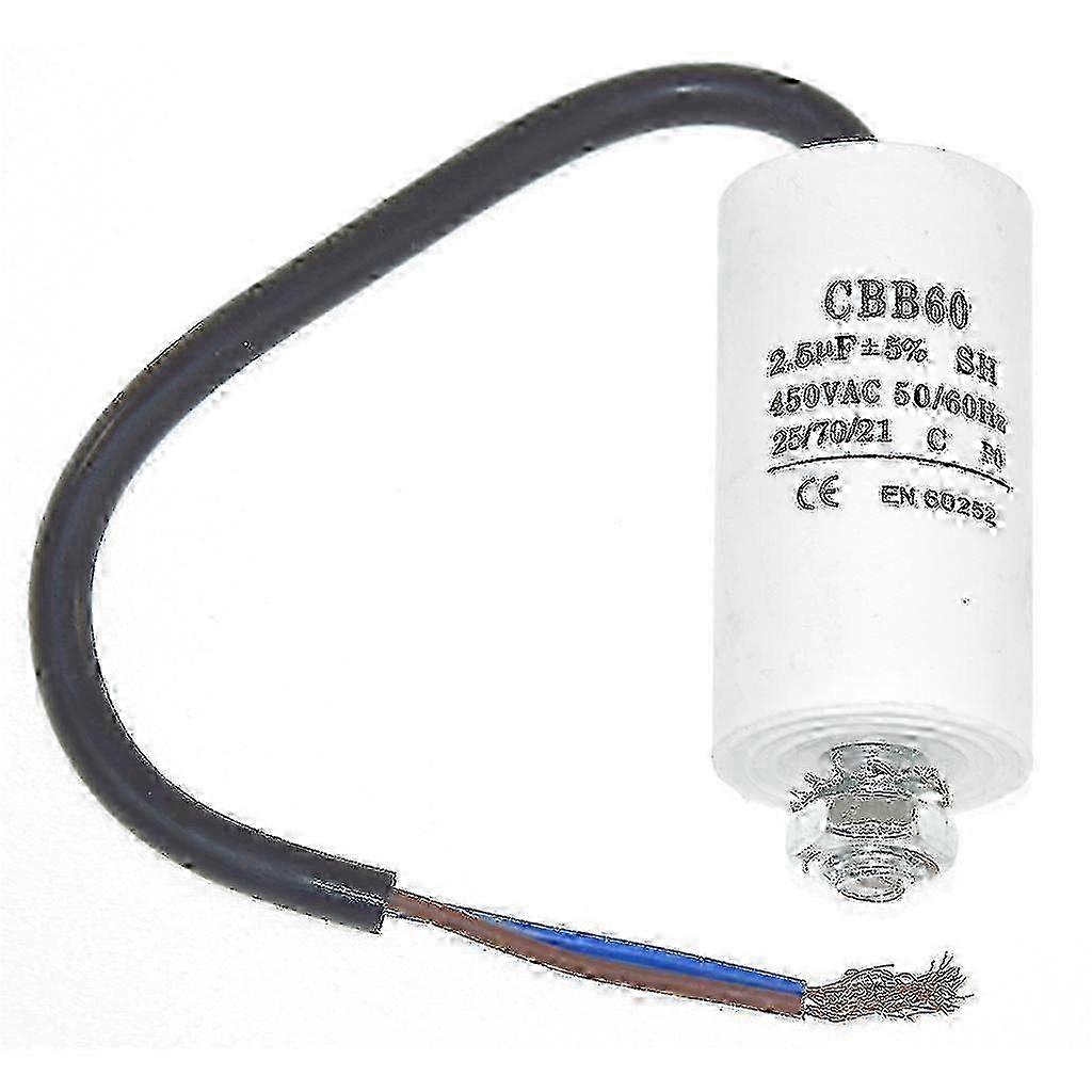 Universal 2.5UF Capacitor with 22cm Cable Connectors