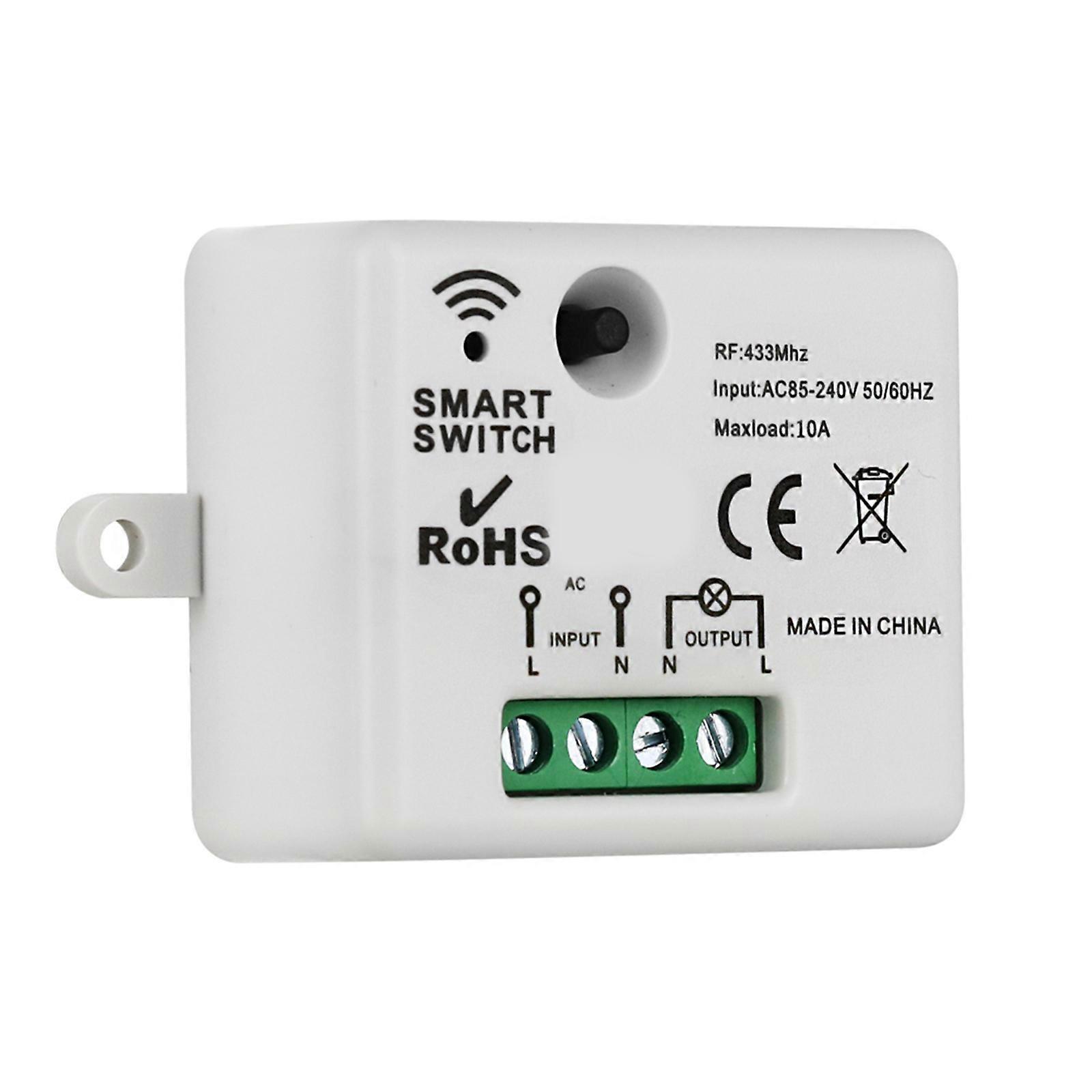 Receiver Light Controllers Module Remote Switches 1-Way Single Channel Quick Installation for Garden Multicolor