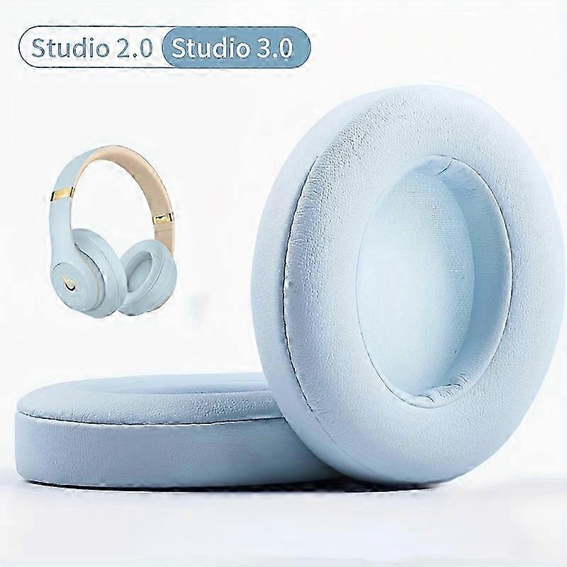 Earpads For Studio 3 - Soft And Durable Replacement Ear Cushions - Enhanced Comfort And Isolation - Easy Installation - Headset Fo  Crystal Blue