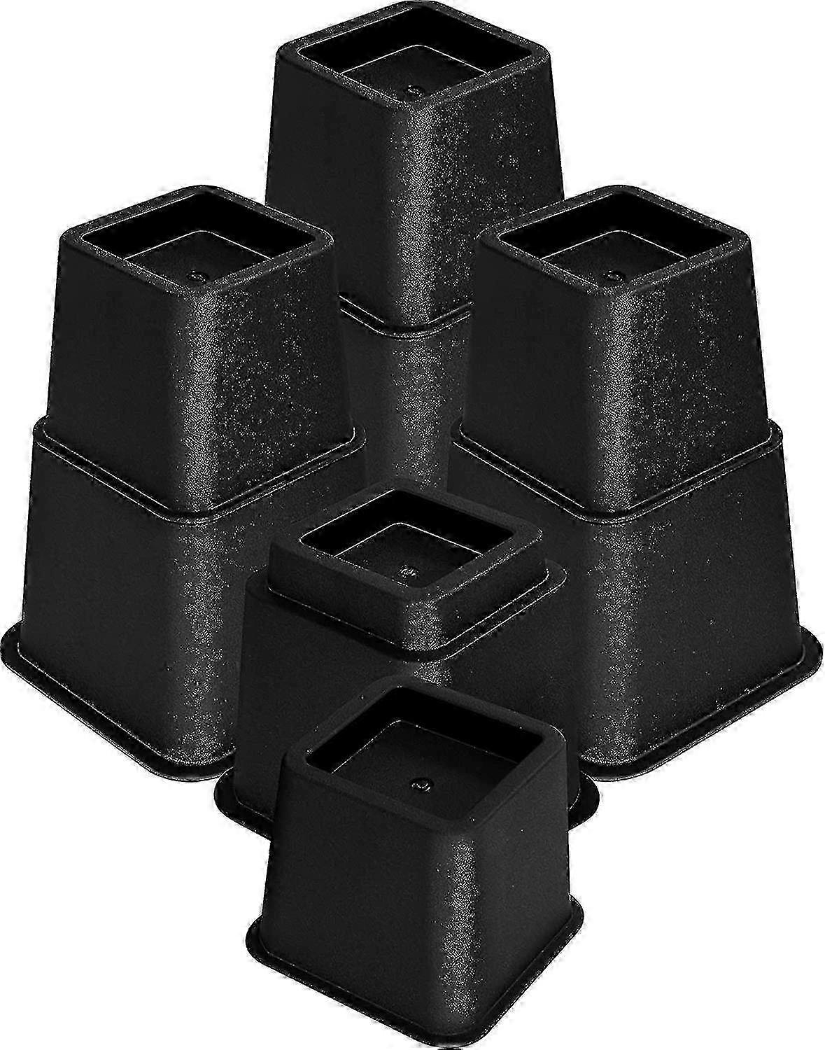 Adjustable furniture risers 8-piece set for bed, table, chair & sofa