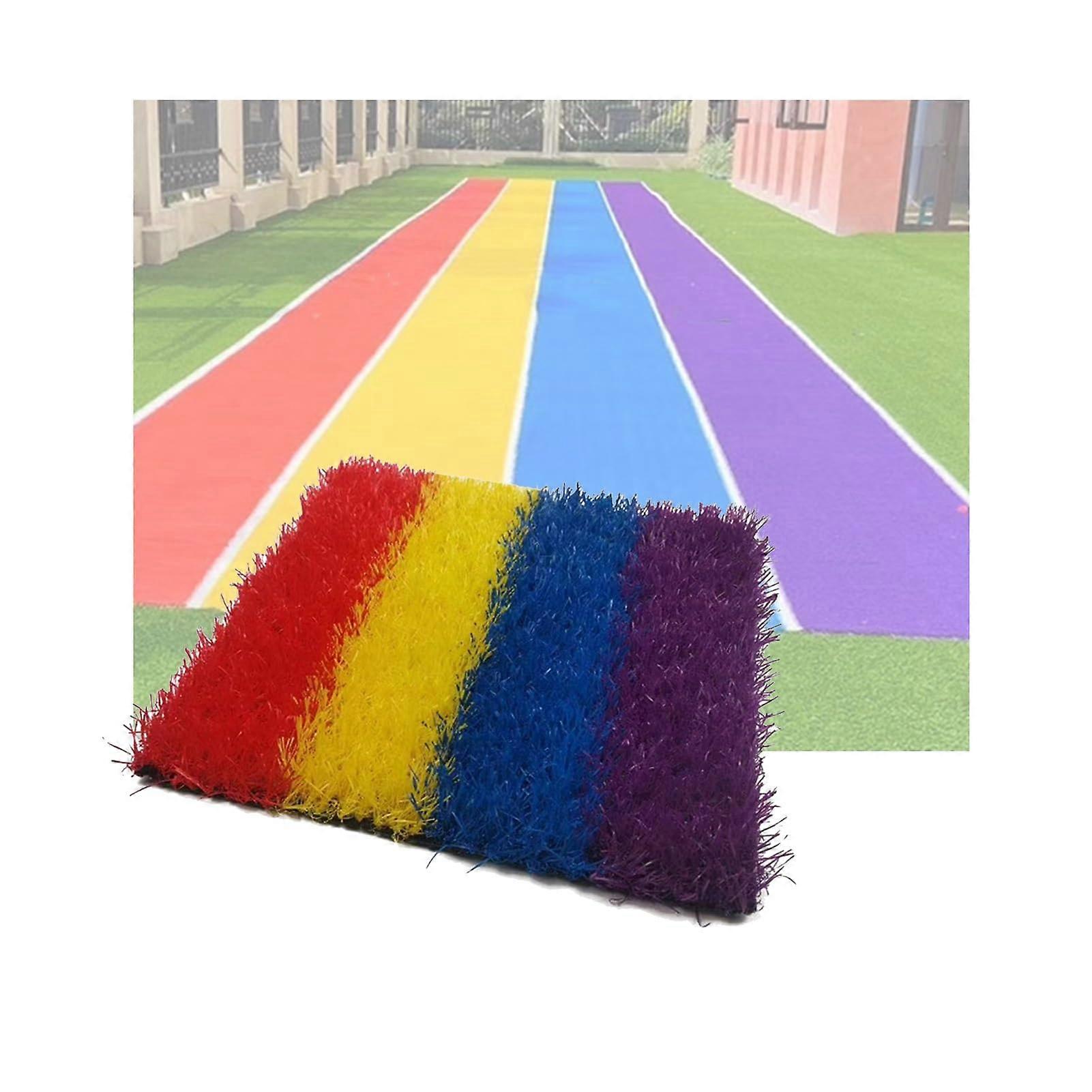 Artificial Grass Turf Roll, 0.98in SelfDraining Synthetic Lawn Mat for Garden, Patio, Balcony, Wedding Backdrop (2x1.2m)