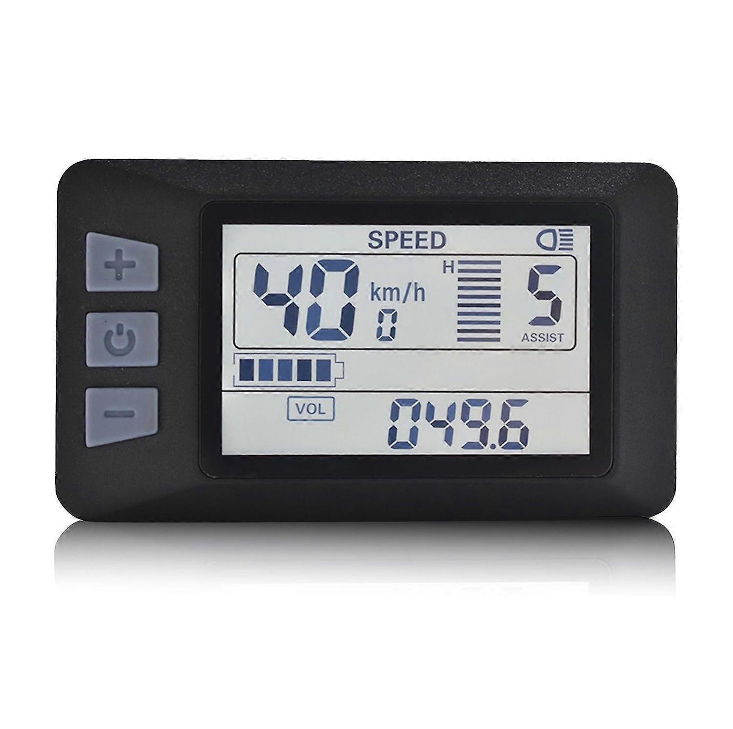 Ebike Display, Electric Bike Cycling Computer, LCD Panel Screen, Bicycle Speedometer Odometer