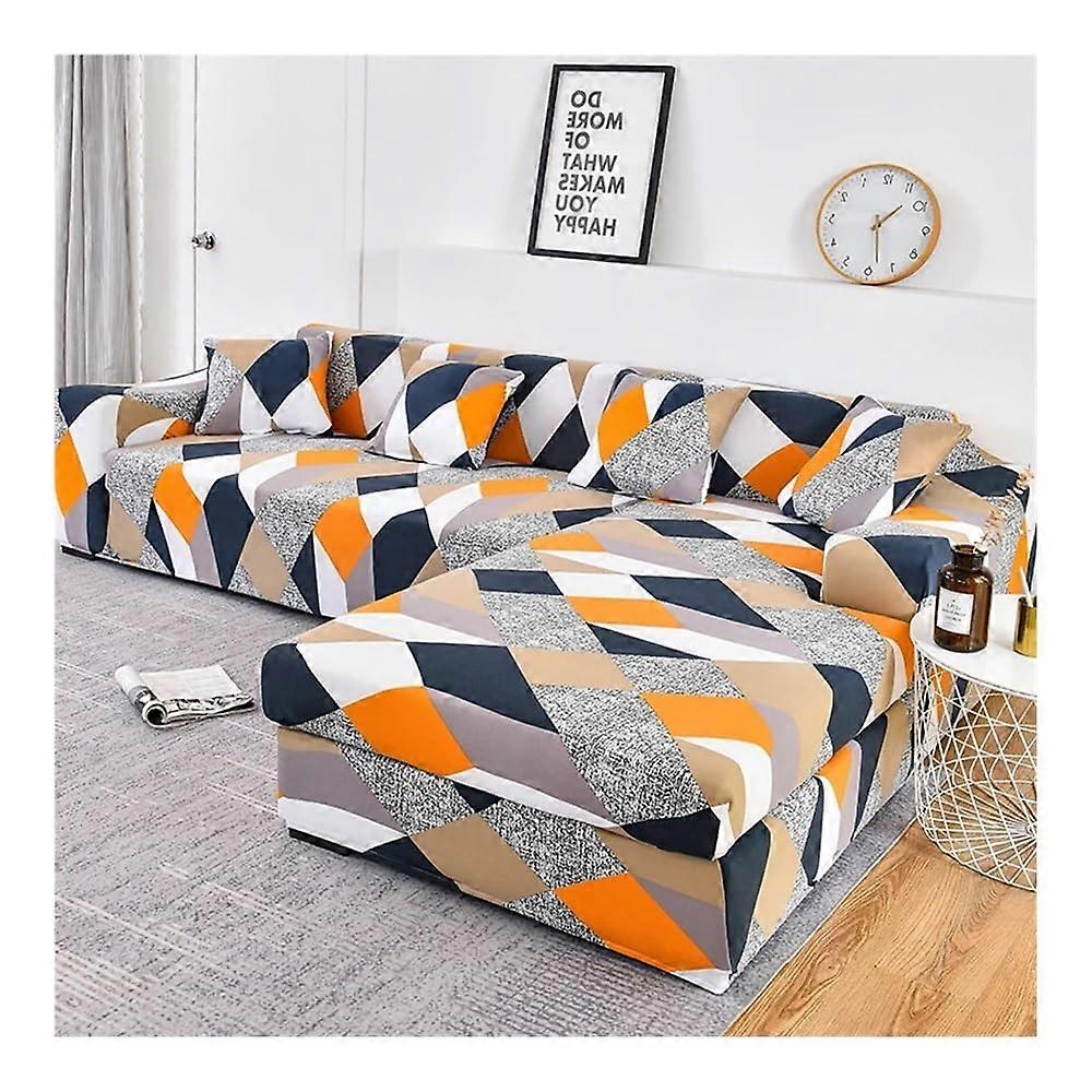 Sofa Cover Elastic Couch Cover For Corner LShape Sectional 2Piece Set 2Seater 145190 cm Color 15