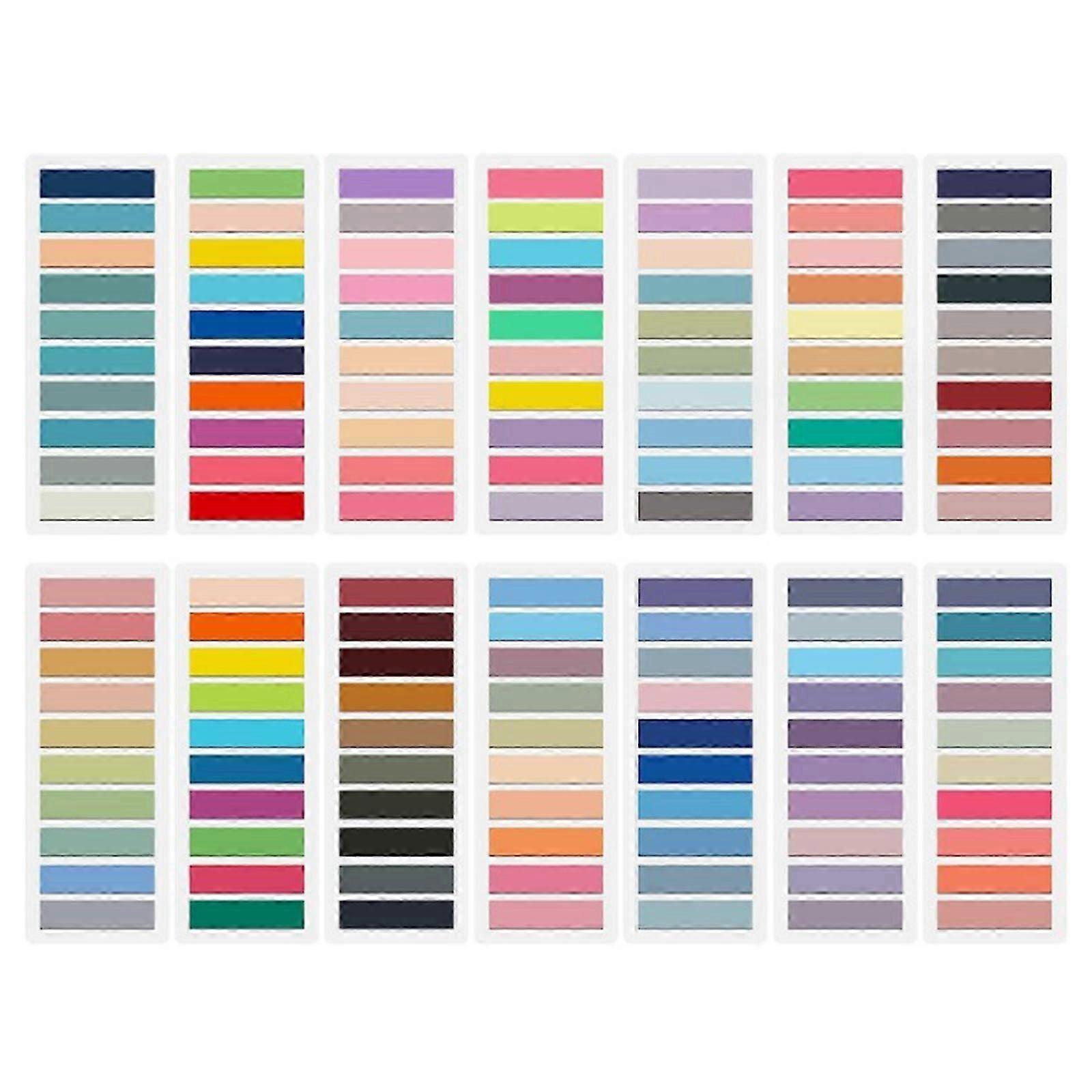 Waterproof PET Index Tabs Sticky Flags 2800/3600Pcs Colorful Reading Label Bookmarks