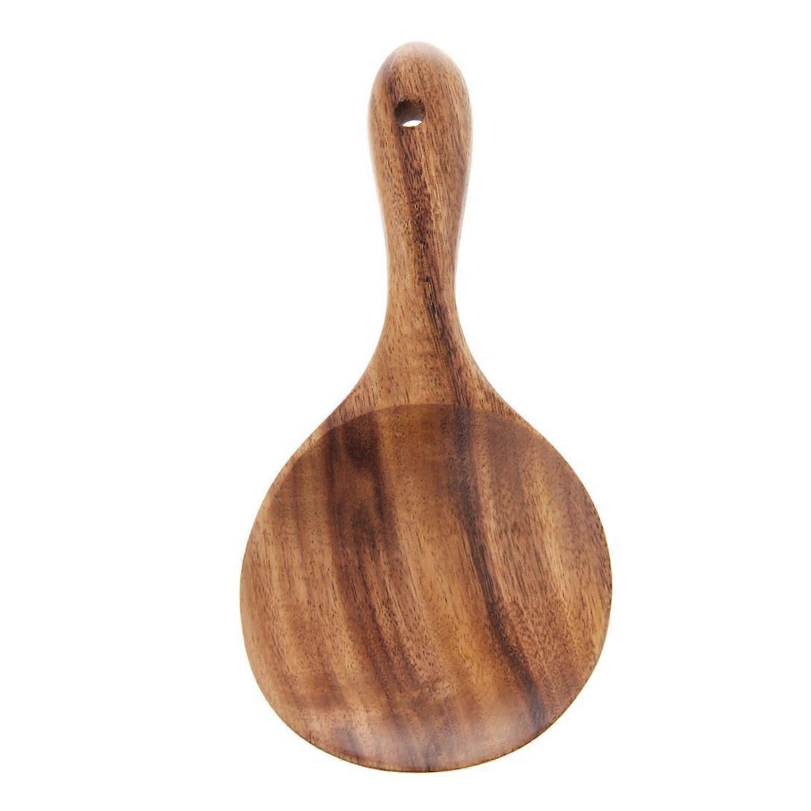 Wooden Cooking Utensils Set, Natural Teak Spoons and Spatula for Nonstick Cookware, 4Piece