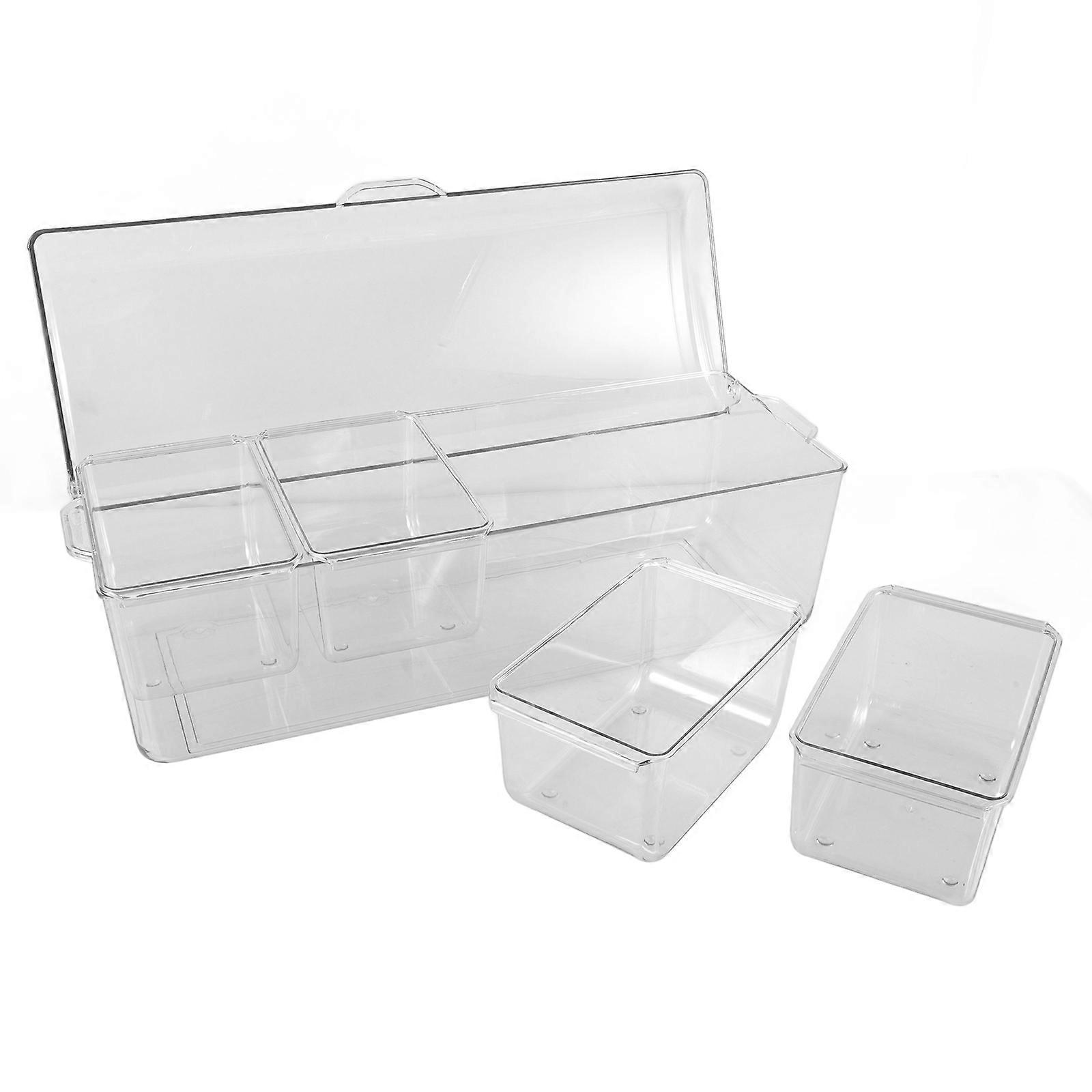 Salad Container for Storage Use with Lid Transparent Plastic Material
