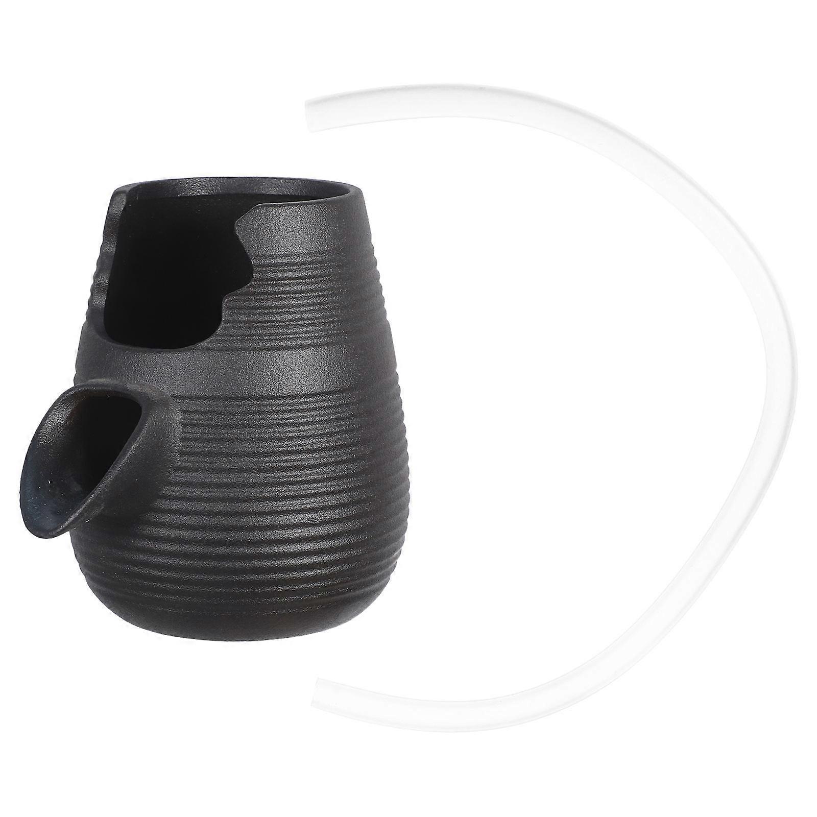 Garden Ceramic Waterfall Fountain for Fish Tank Circulating 1Set