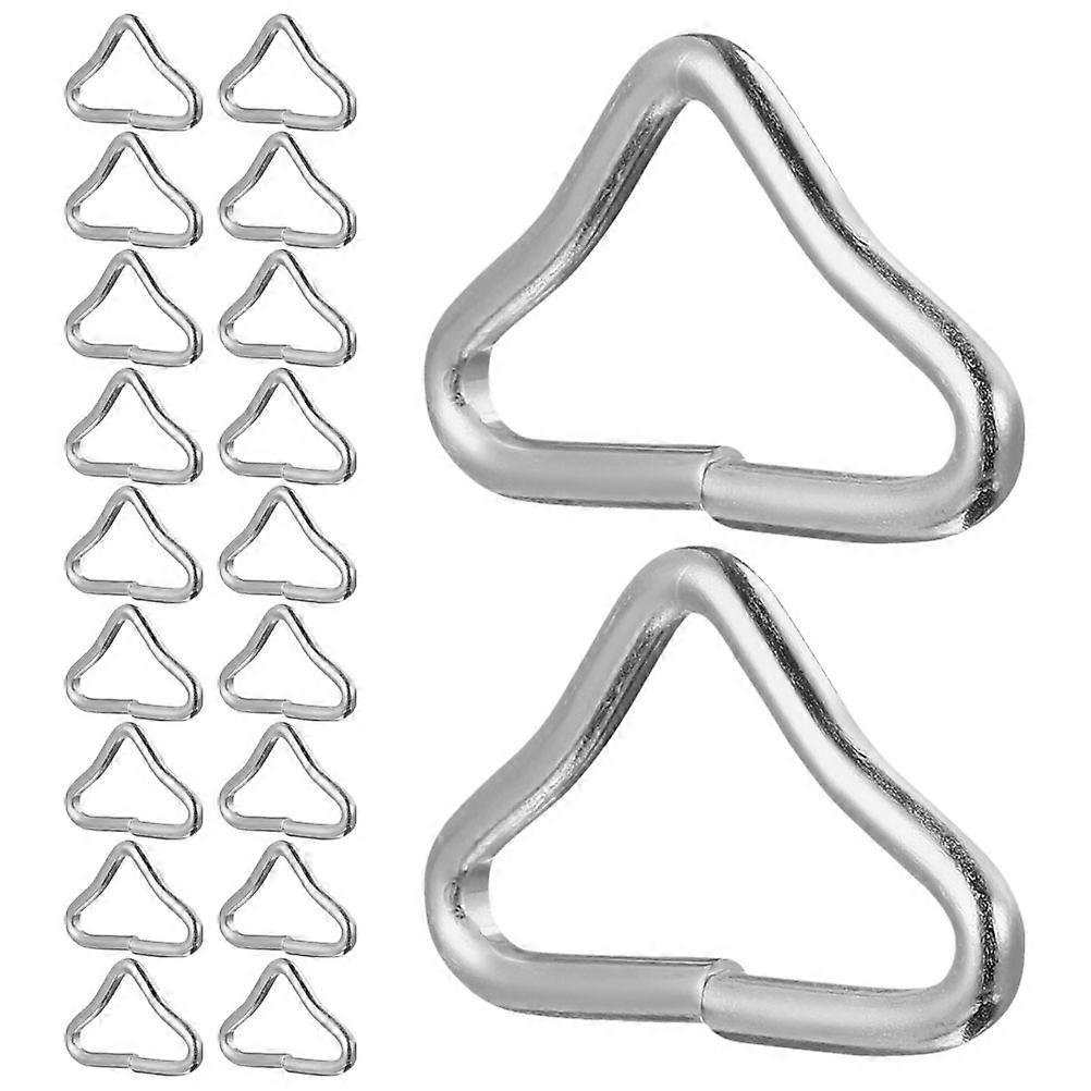 Metal Triangle Ring Buckle for Trampoline Surface Replacement 48Pcs Set