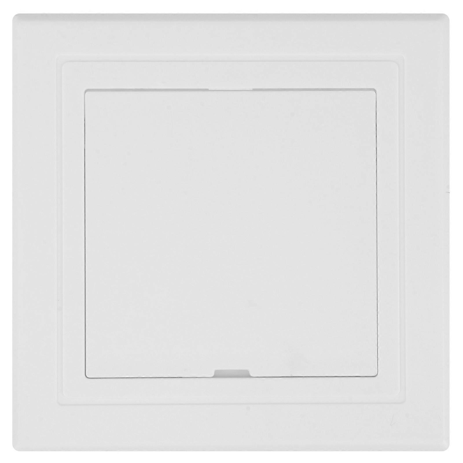 Plastic Access Panel Door with Click Open Close Mechanism 1 Flap Cover Plate Latch Inspection Hatch for Indoor Use