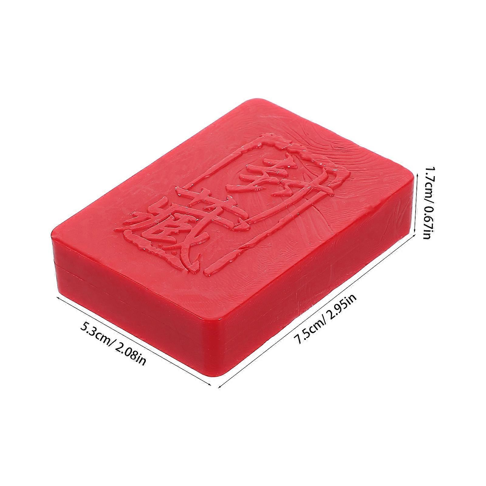Red Wax Sealing Block for Use Providing Firm Seal