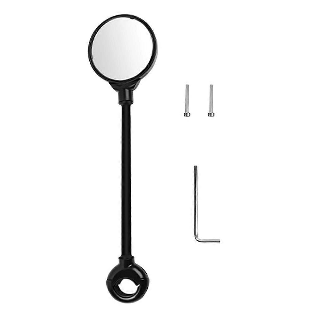 Adjustable Bike Rear Mirror for Handlebar with Convex Lens