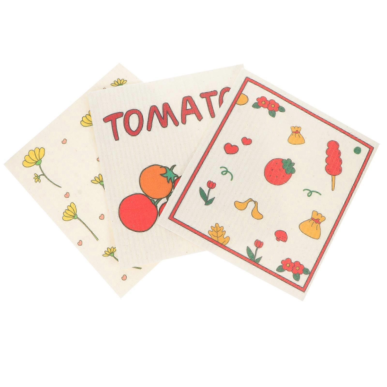 Kitchen Dishcloth Durable Material for Effective Cleaning 3Pcs Pack