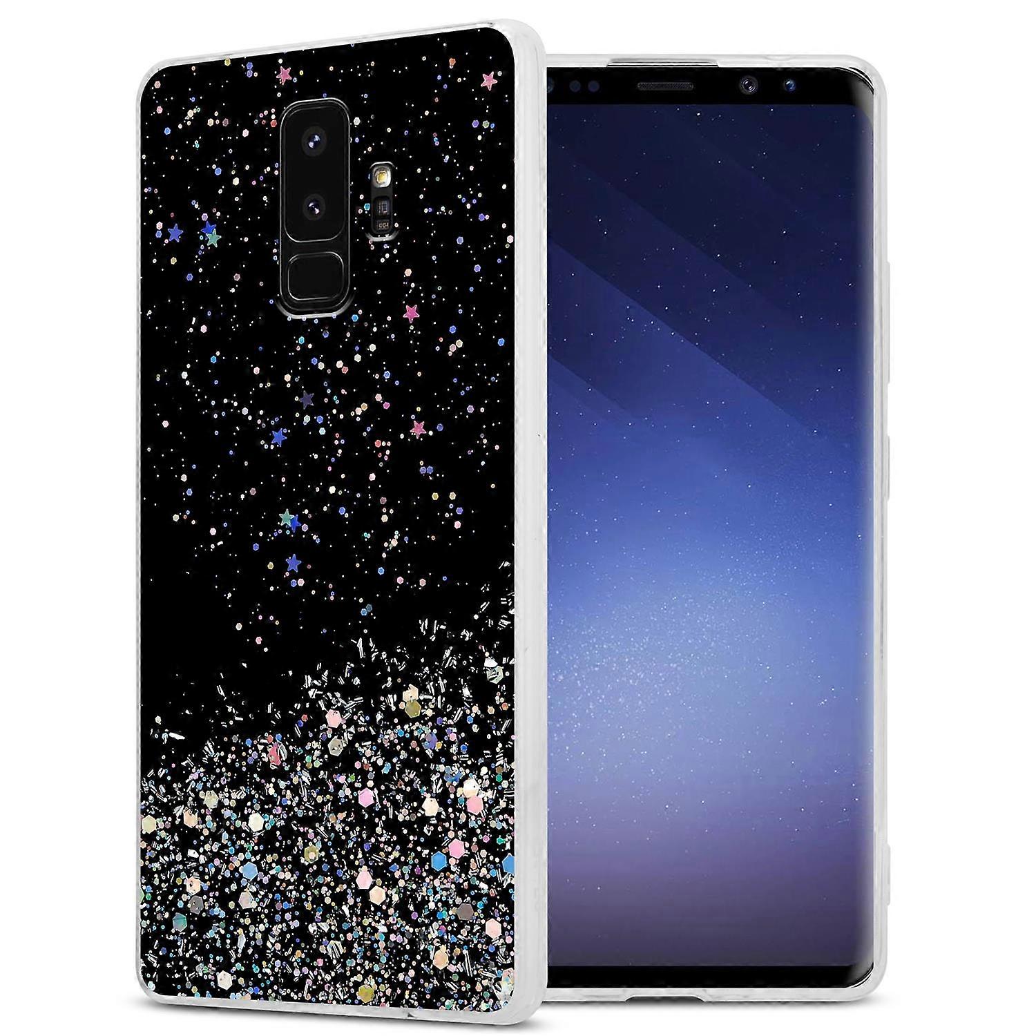 Case Samsung Galaxy S9 PLUS Protective Case TPU - Transparent with Glitter