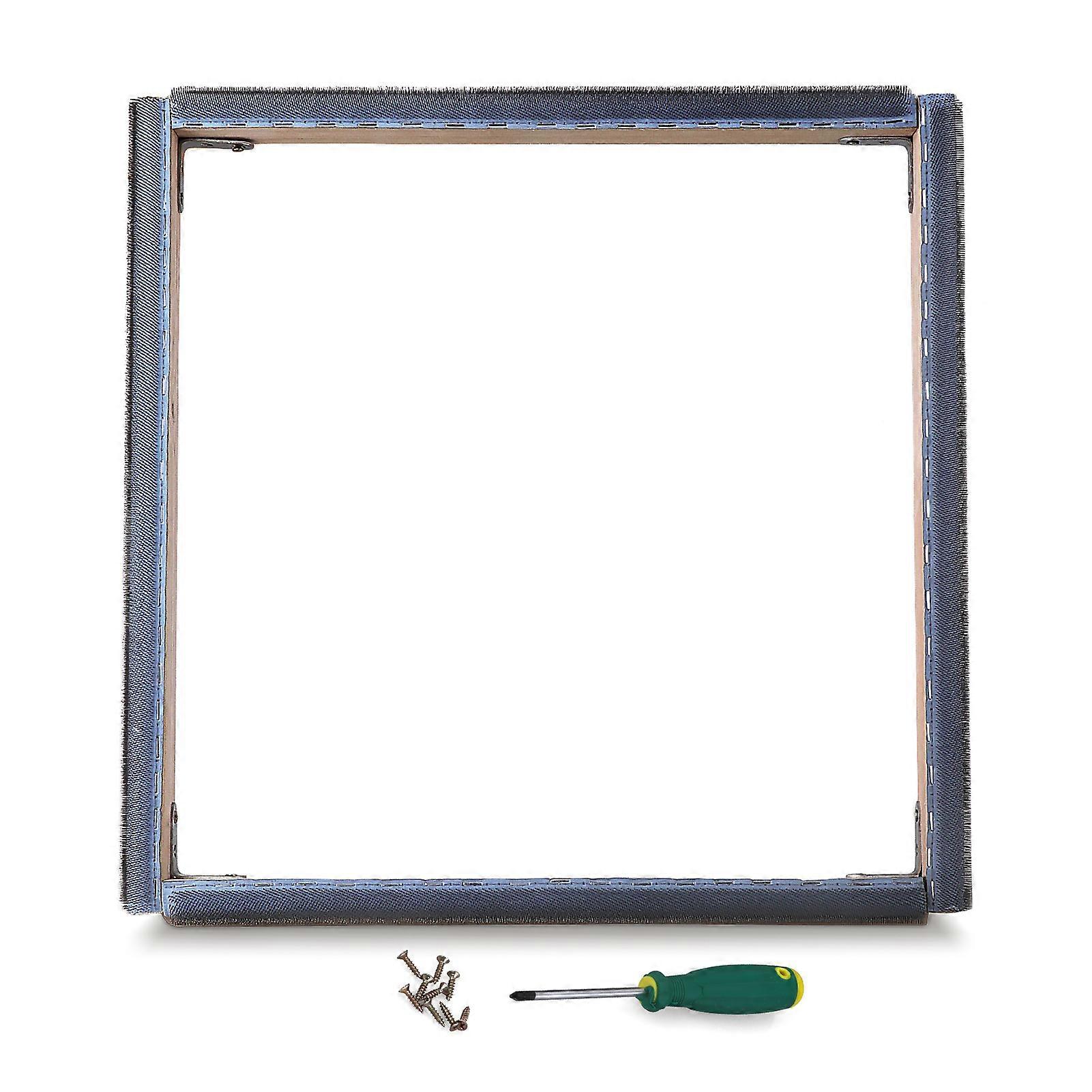 40*40cm Gripper Strip Frame with Fleece Cover Punch Needle Frame Tufting Frame with Needles Fabrics Holder Gripper Embroidery