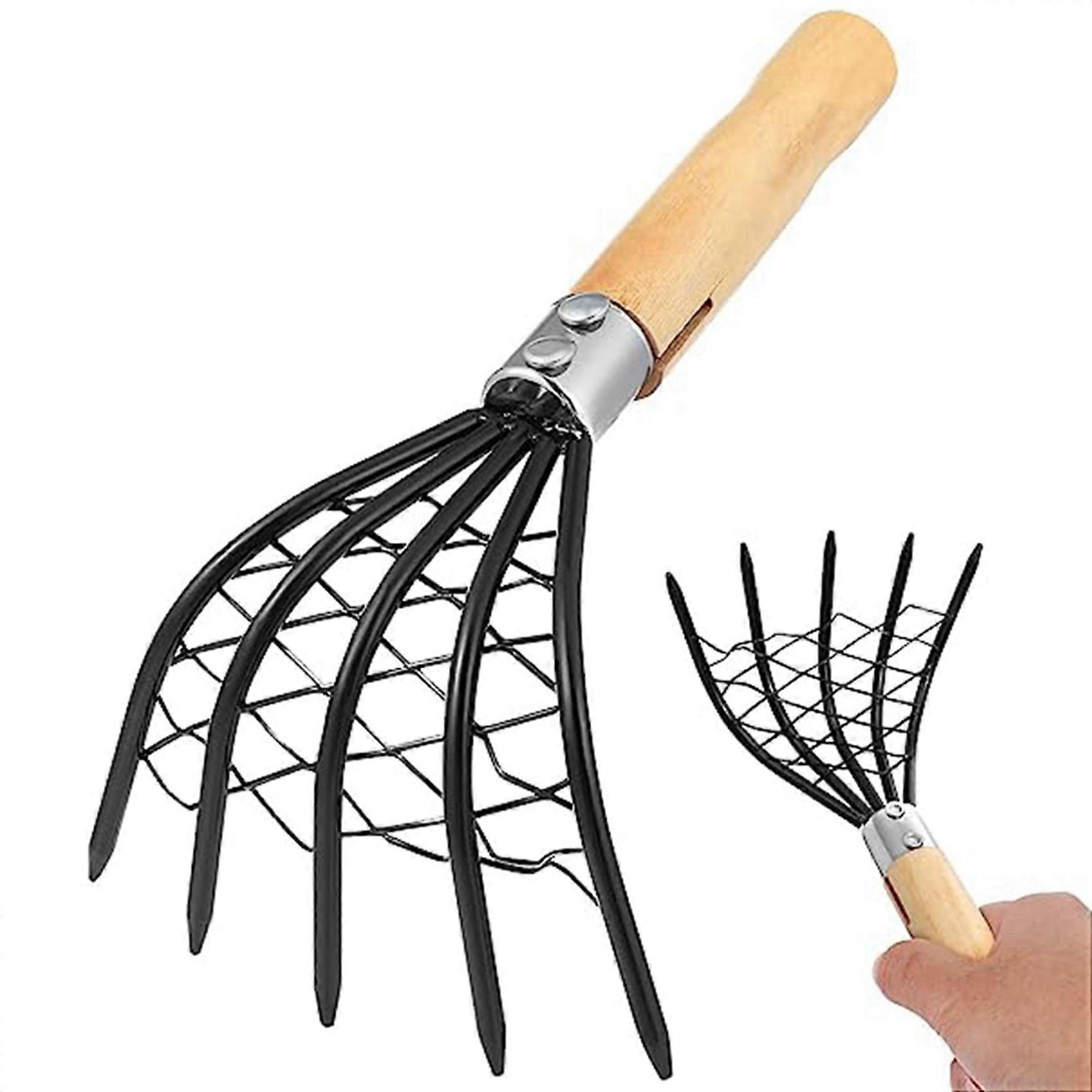 2X Five-Claw Rake Scarifying Tool Seafood Shell Rake