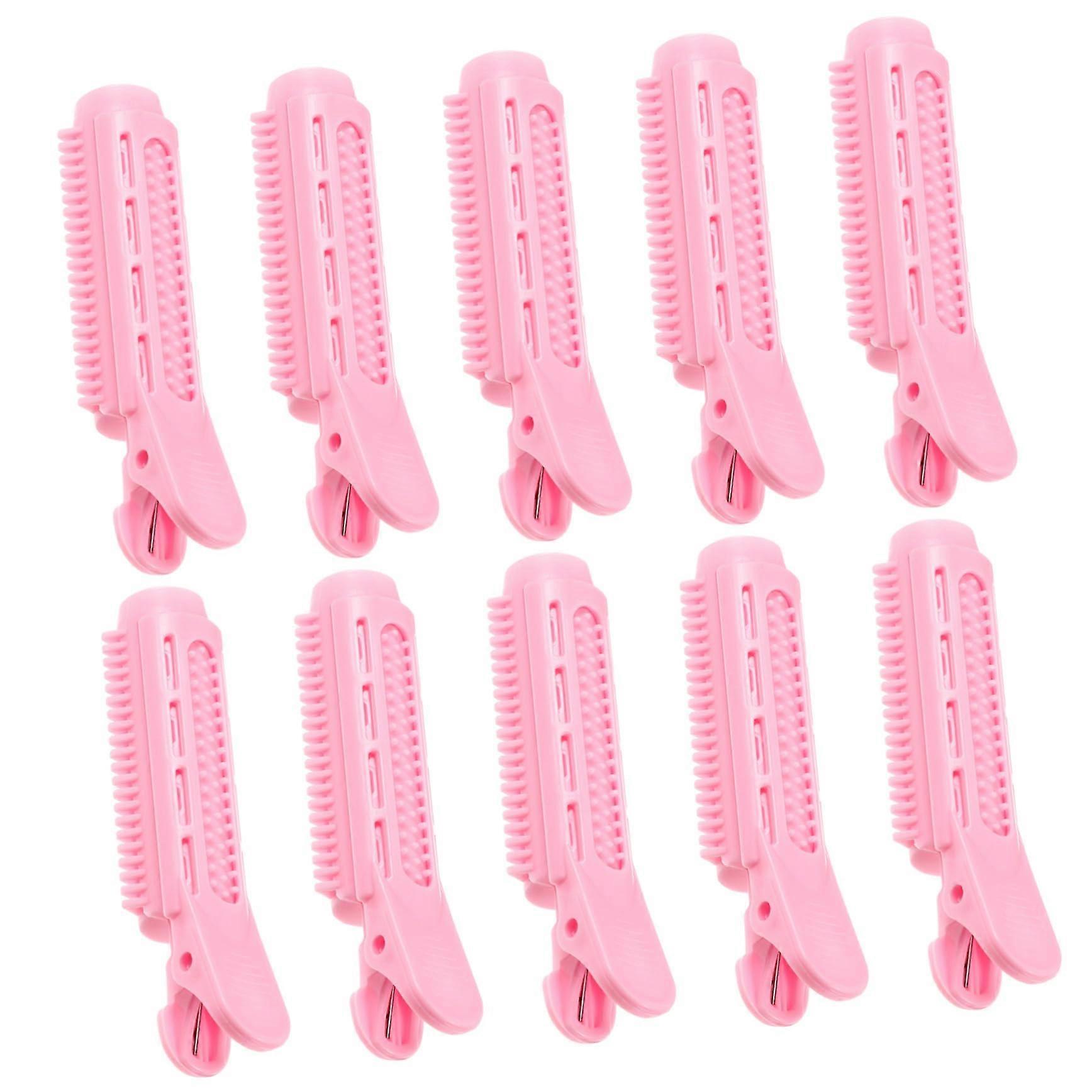10pcs Hair Curler Clips for Bangs and Roots, Volumizing Rollers for Bouncy Curls and Waves