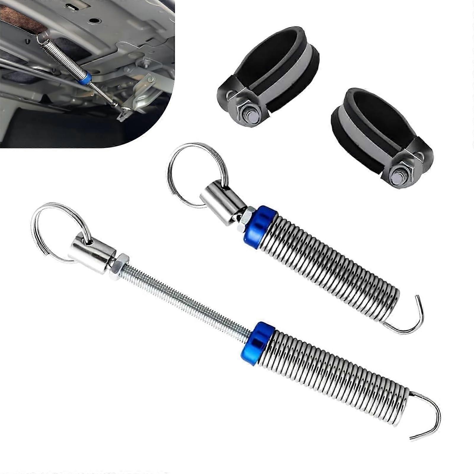 2 PCS Car Trunk Lid Spring Automatic Trunk Lift with Adjustable Tension Universal Fit Silver