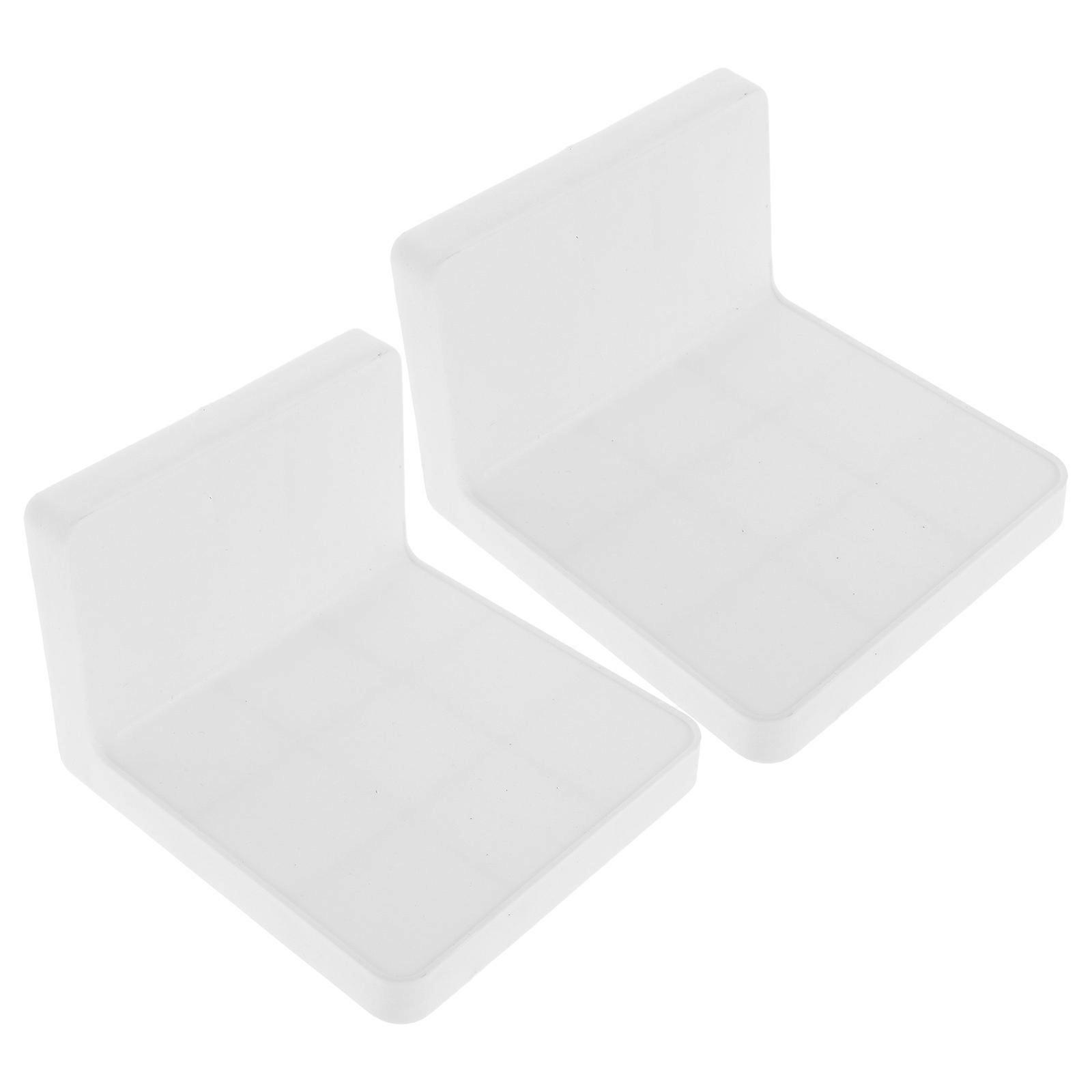 Floating Adhesive Bathroom Shelves Plastic Storage Rack for Home 6Pcs