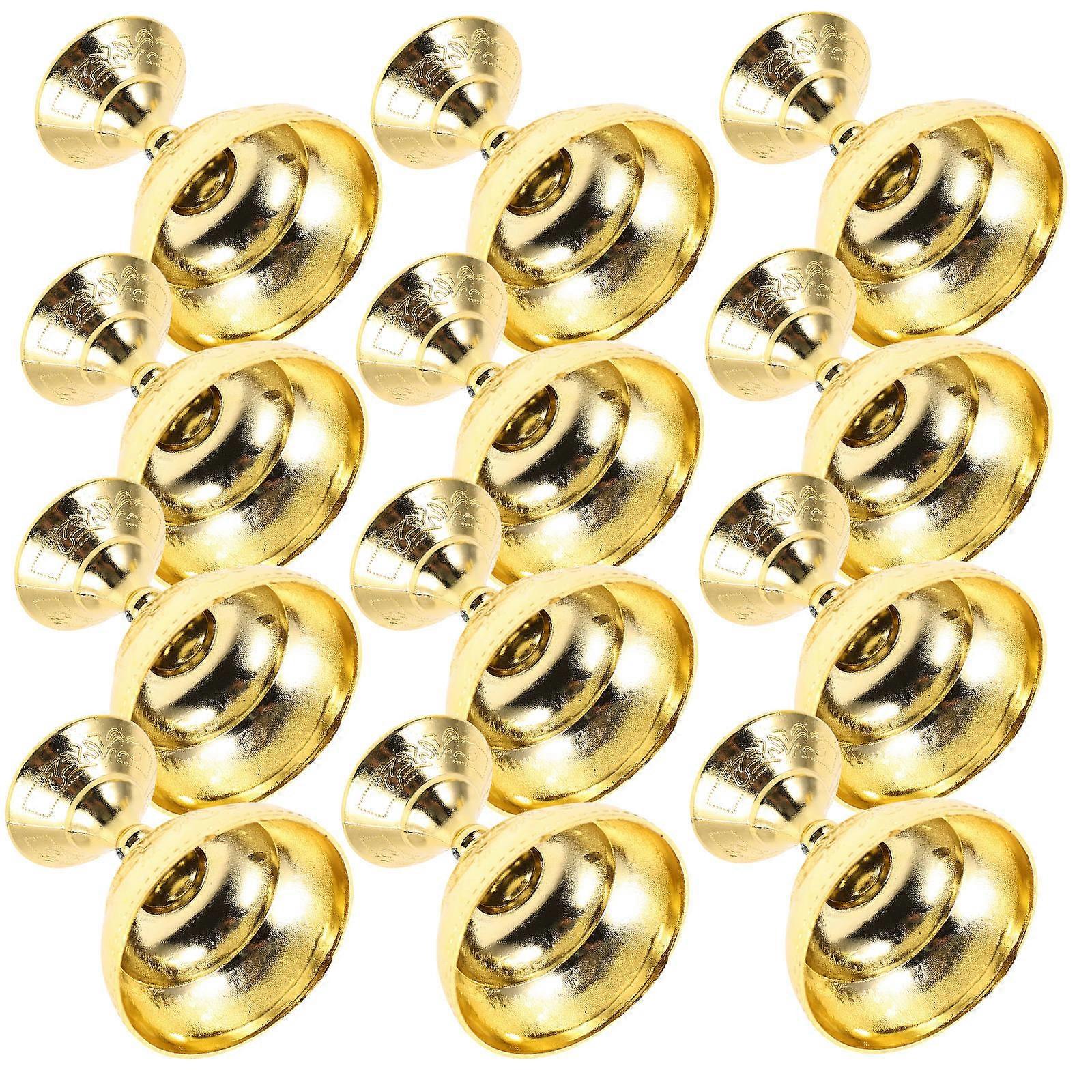 12Pcs Party Candy Boxes Plastic for Storage Golden Elegant Design