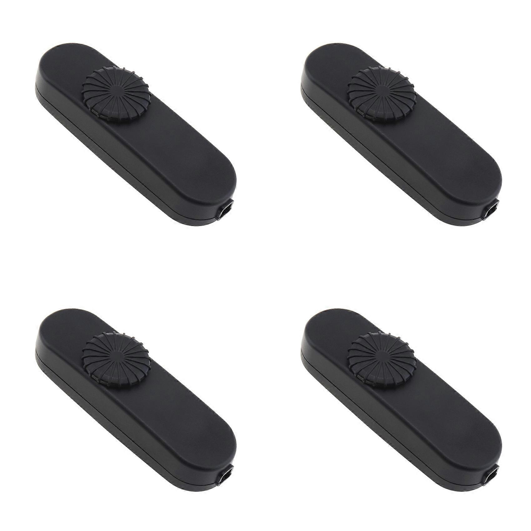 4X LED Dimmer Switch Full Range Rotary Dimmer Switch Inline Lamp Switch for 220V Table Lamp / LED Lamp / Halogen Bulbs