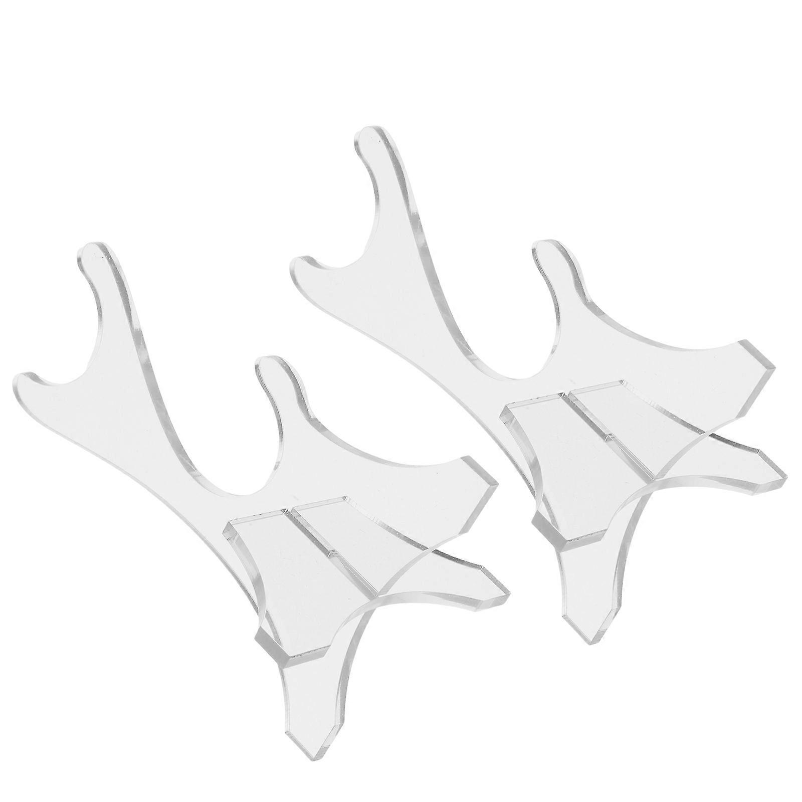 Sword Display Stand Acrylic Sword Holder for Display 2Pcs Transparent Rack