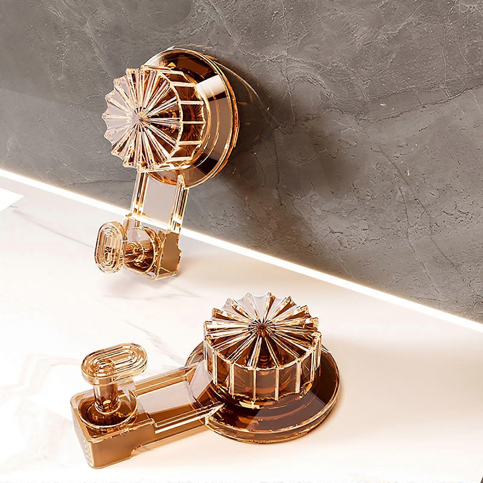 2 Pack Suction Cup Hooks Heavy Duty Reusable Vacuum Suction Hooks for Bathroom Kitchen Tile Walls