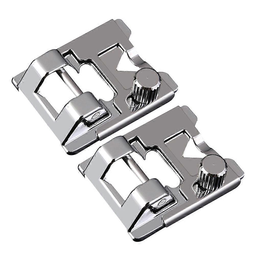 Sewing Machine Presser Foot for Sewing 2Pcs Durable Presser Foot Silver