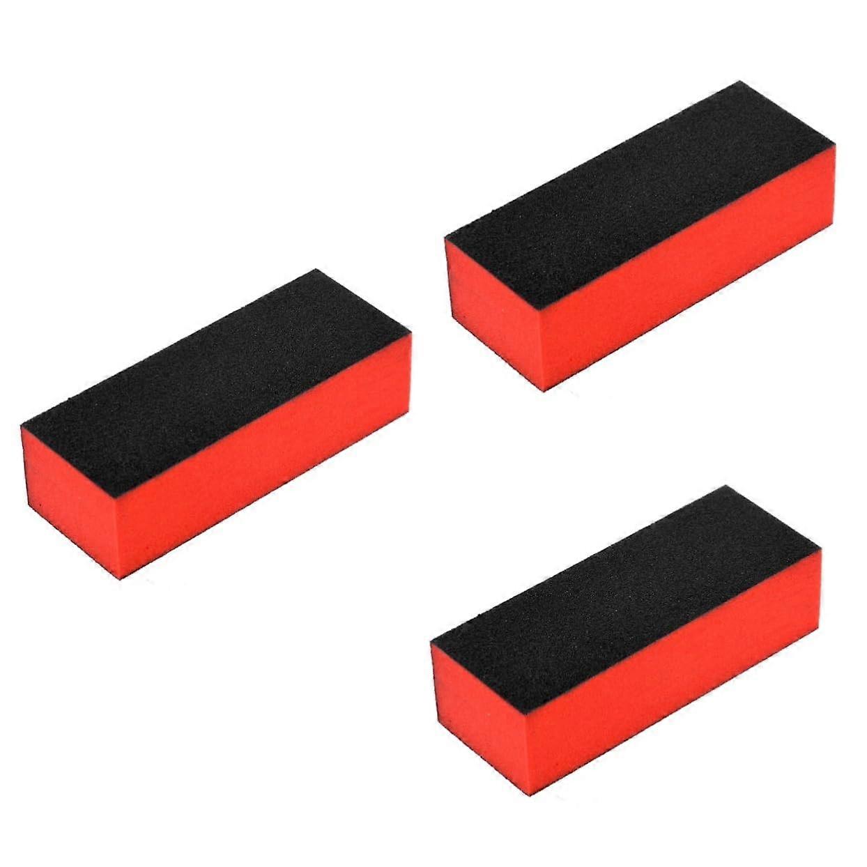 30pcs Washable Sponge Nail Buffer Block with 3Sided Sandpaper File for Salon Manicure