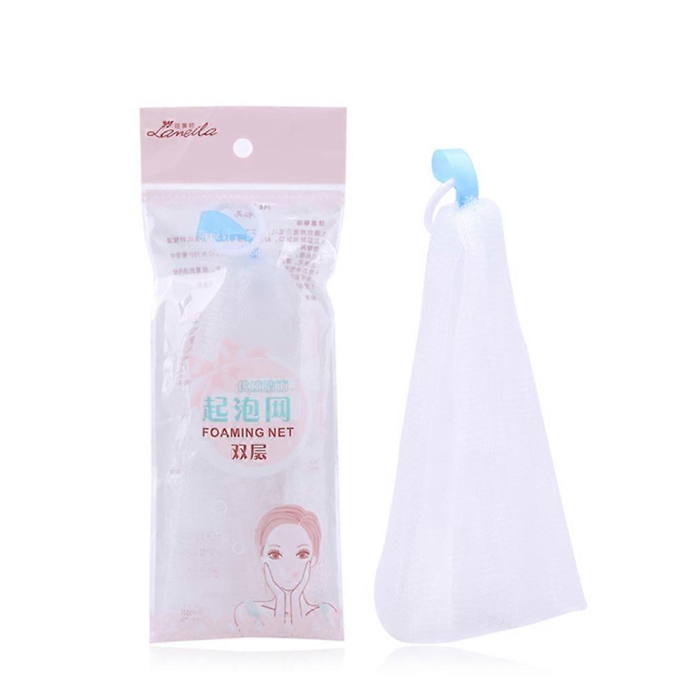 Multi Foaming Net for Facial Cleaning 2Pcs Bubble Net with Shower Gel
